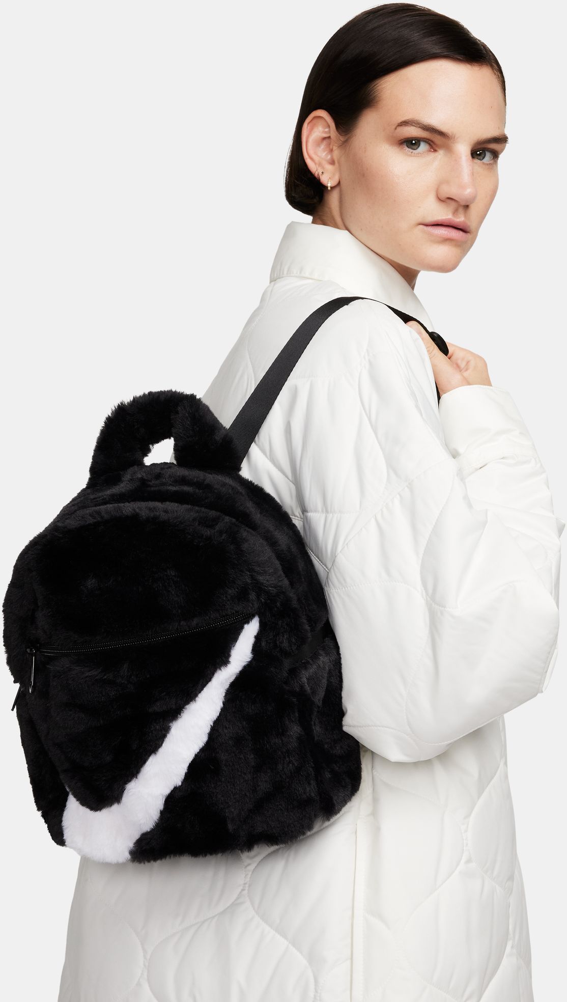 Nike Sportswear Futura 365 Faux Fur Mini Backpack