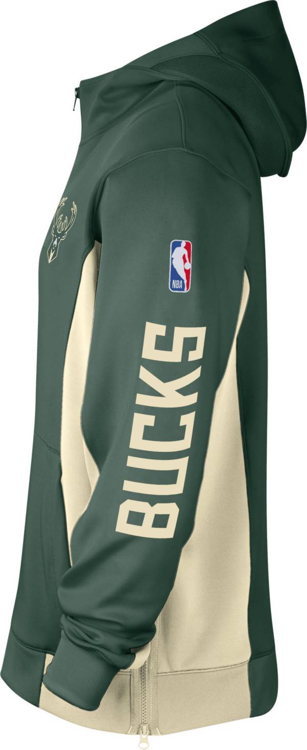 Nike Milwaukee Bucks Showtime Dri-FIT NBA Full-Zip Hoodie Green - FIR/FLAT  OPAL/FIR/WHITE