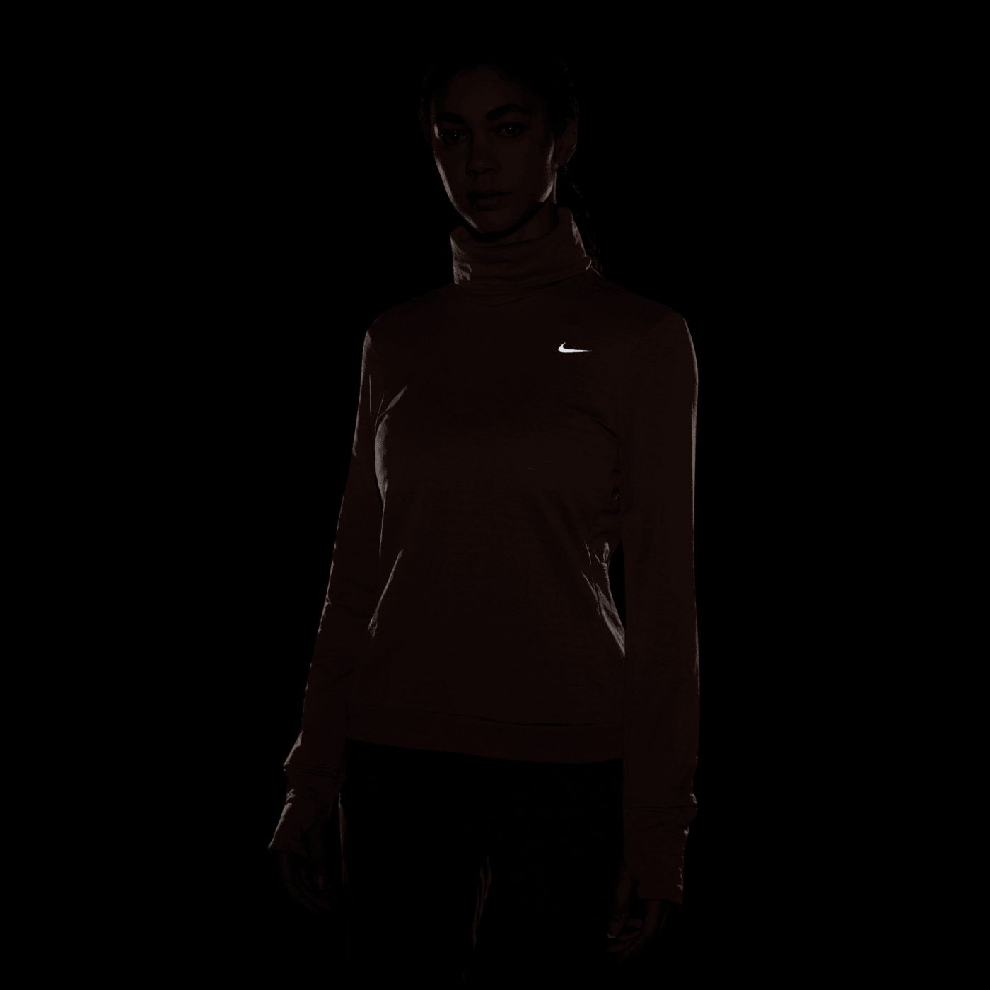 Nike Women s Therma FIT Element Swift Turtleneck Running Top Dick s Sporting Goods