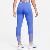 Nike Womens Pro Dri-FIT Mid-Rise Print Leggings- Medium Olive/Black, Pro:Direct  Running