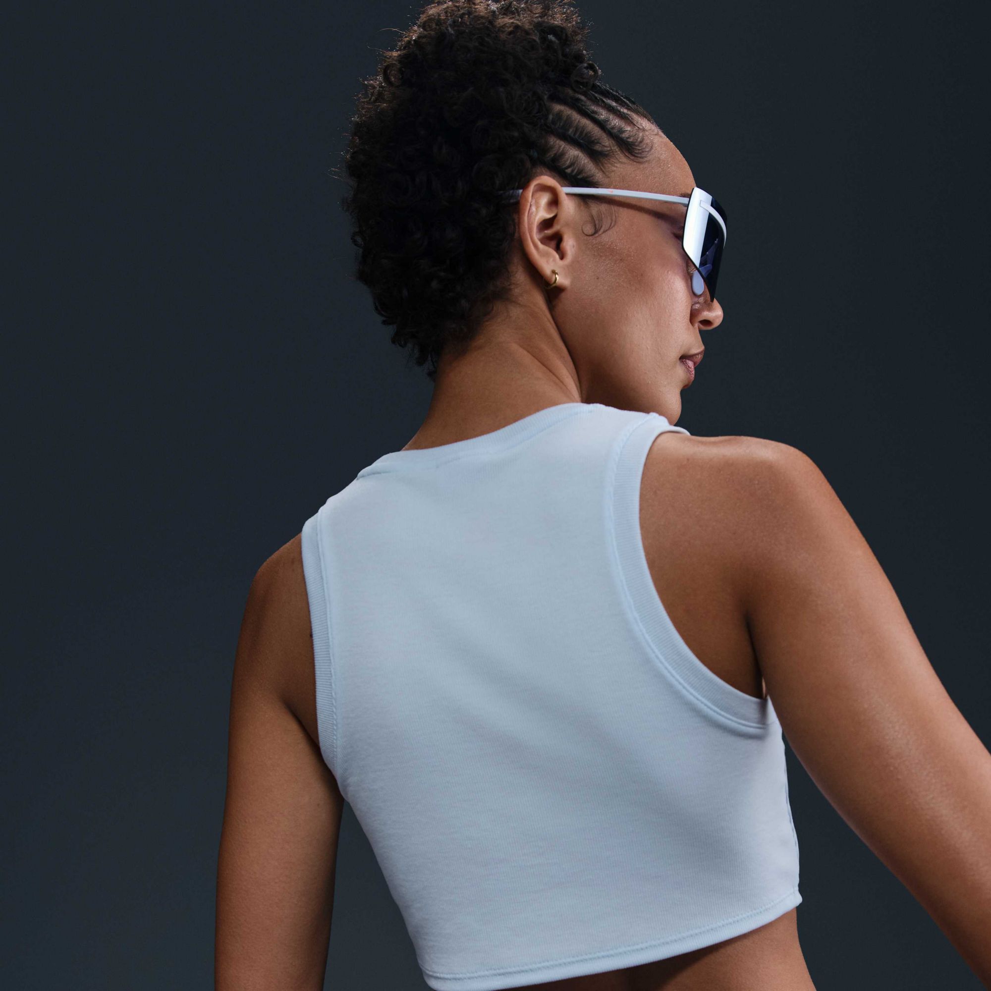 Nike Women's Sportswear Chill Knit Tight Cropped Mini-Rib Tank Top product image
