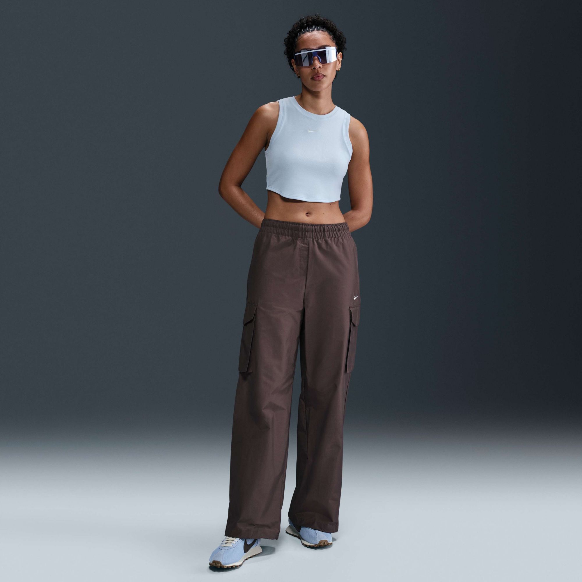 Nike Women's Sportswear Chill Knit Tight Cropped Mini-Rib Tank Top product image