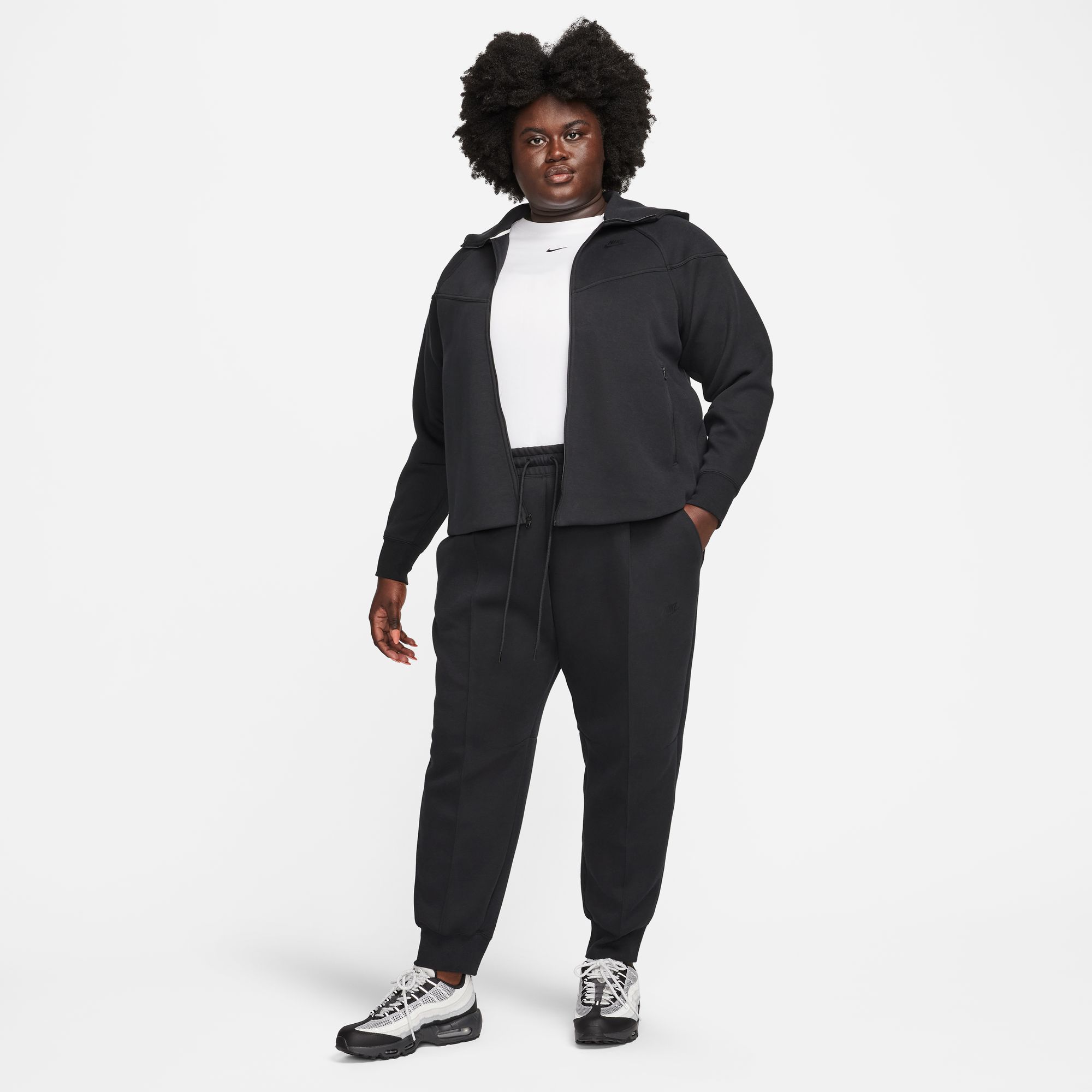 Nike Women's Sportswear Tech Fleece Mid-Rise Joggers (Plus Size) product image