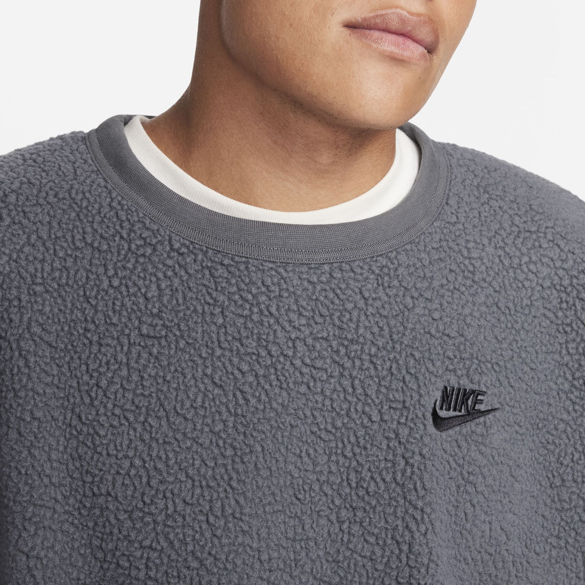 Nike Men's Club Fleece Sherpa Winterized Crewneck Sweatshirt product image