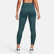 Nike One Women's High-Waisted 7/8 Allover Print Leggings (as1, Alpha, x_s,  Regular, Regular, Black/Ocean Bliss) at  Women's Clothing store