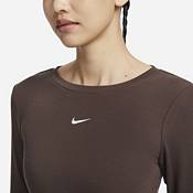 Sporting Crop Long-Sleeve Nike Goods Ribbed | Mod Top Dick\'s Women\'s Sportswear