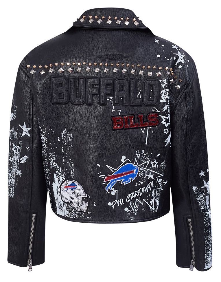 Pro Standard Women's Buffalo Bills Black Sketchbook Full-Zip Leather Jacket product image