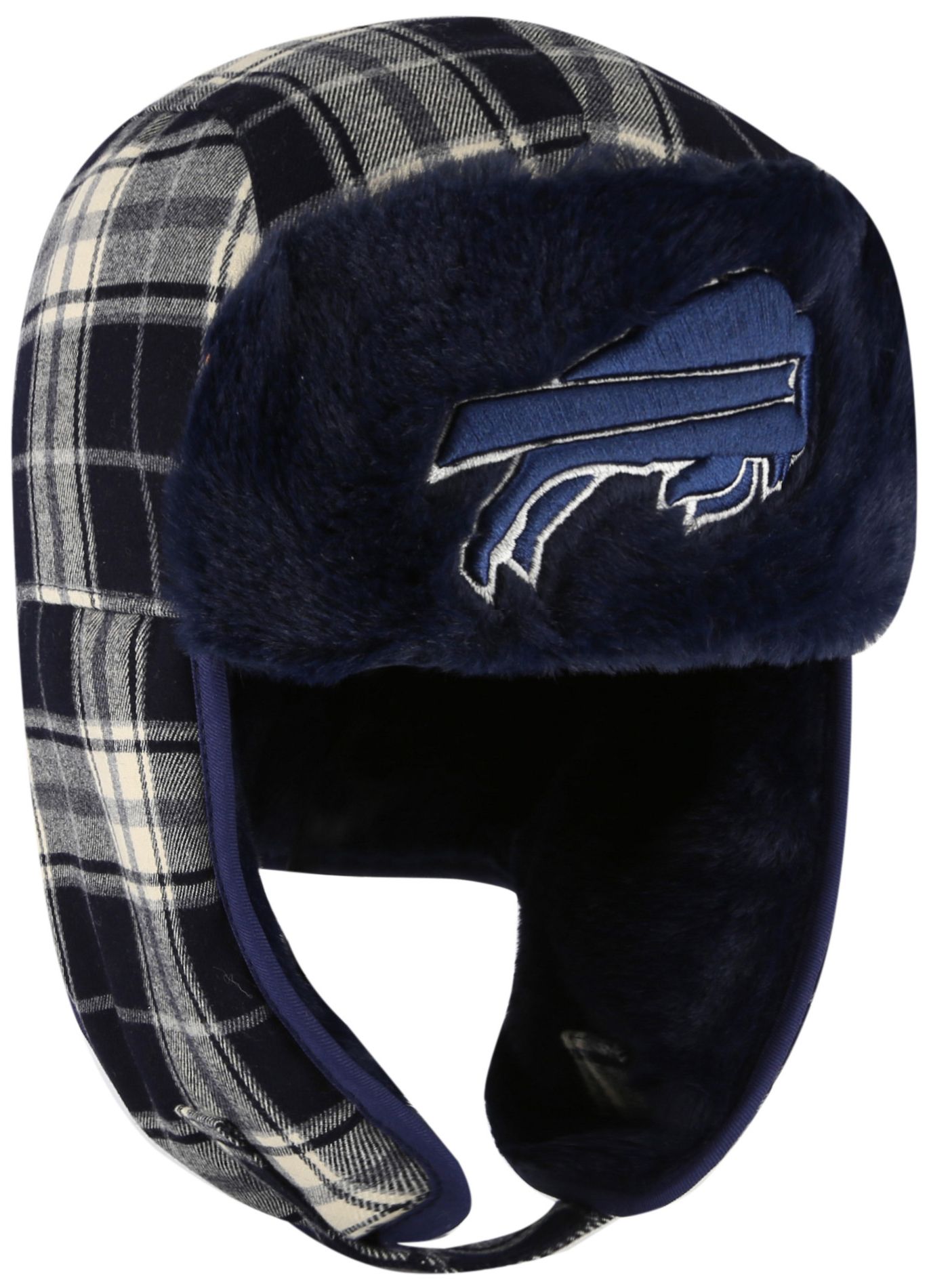 '47 Adult Buffalo Bills Natural Plaid Trapper Knit Hat product image