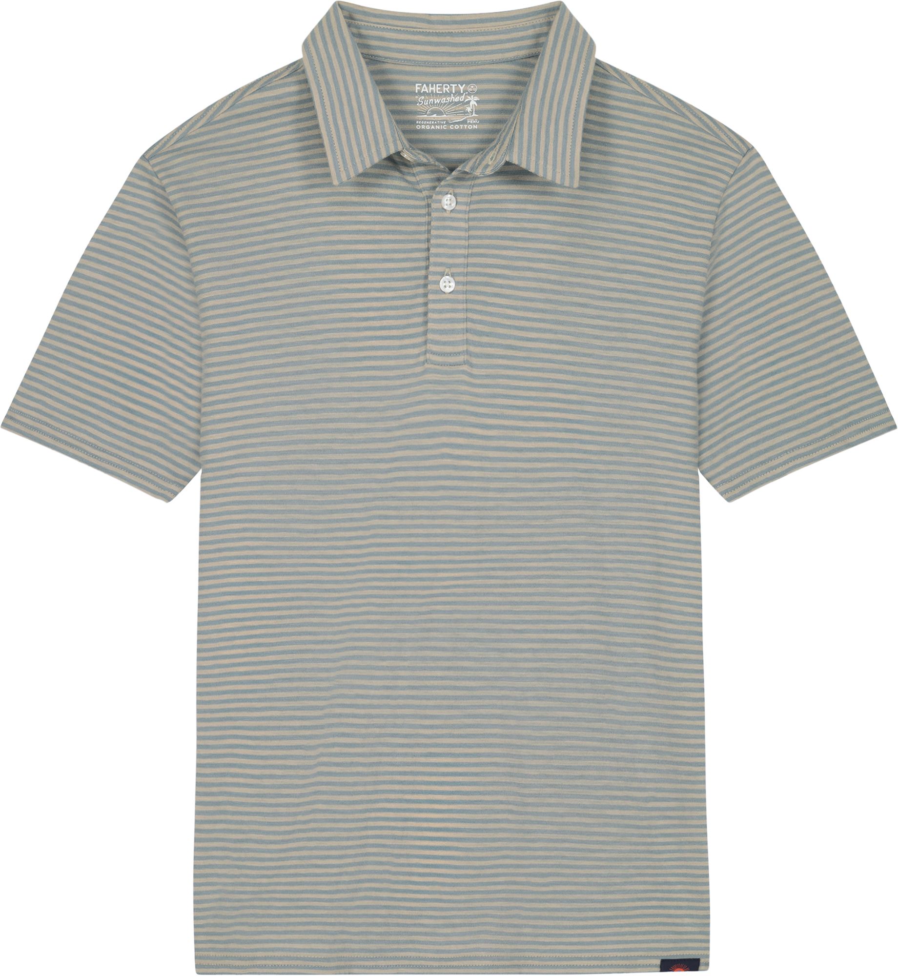 Faherty Boys' Striped T-Shirt Polo product image