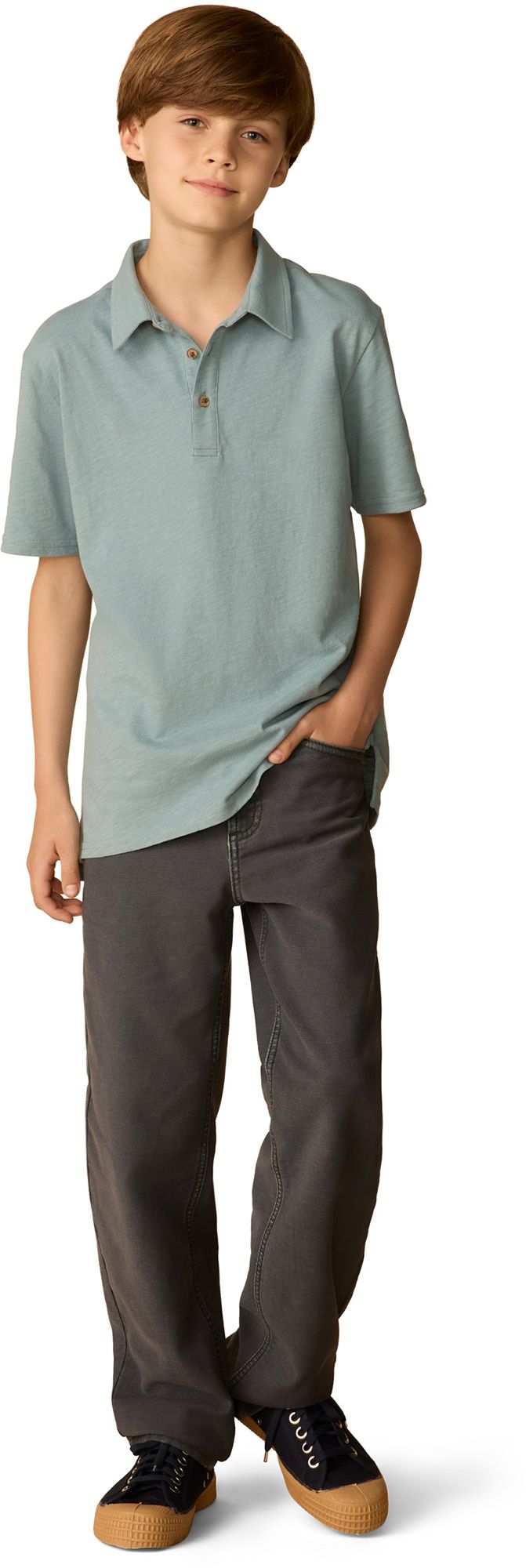 Faherty Boys' Striped T-Shirt Polo product image