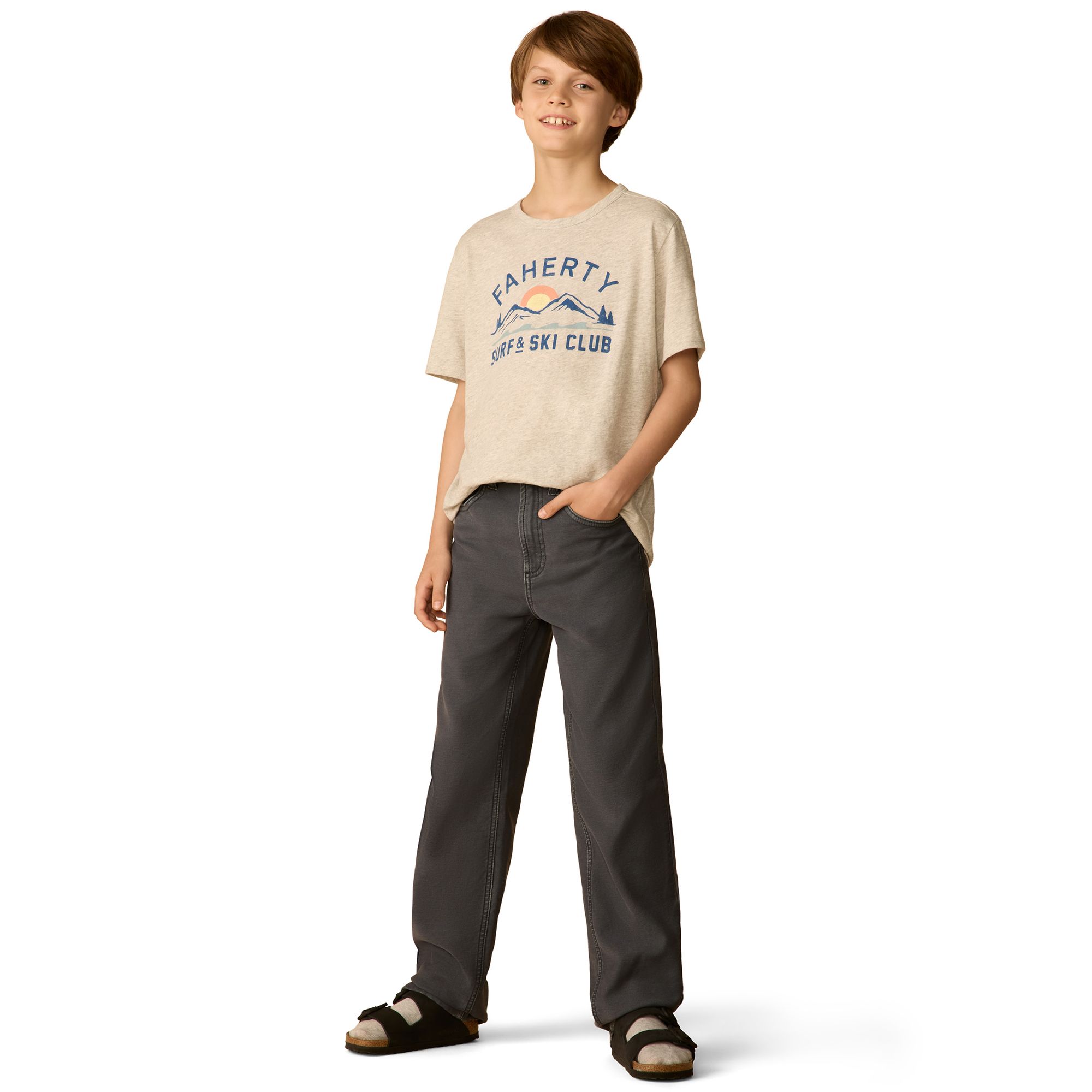 Faherty Boys' Stretch Terry 5-Pocket Pant product image