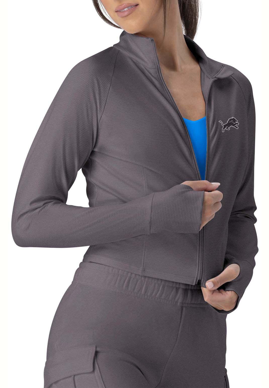 Certo Women's Detroit Lions Dark Haze Cropped Rib Jacket product image