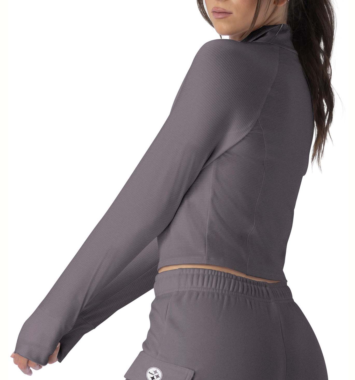 Certo Women's Pittsburgh Steelers Dark Haze Cropped Rib Jacket product image