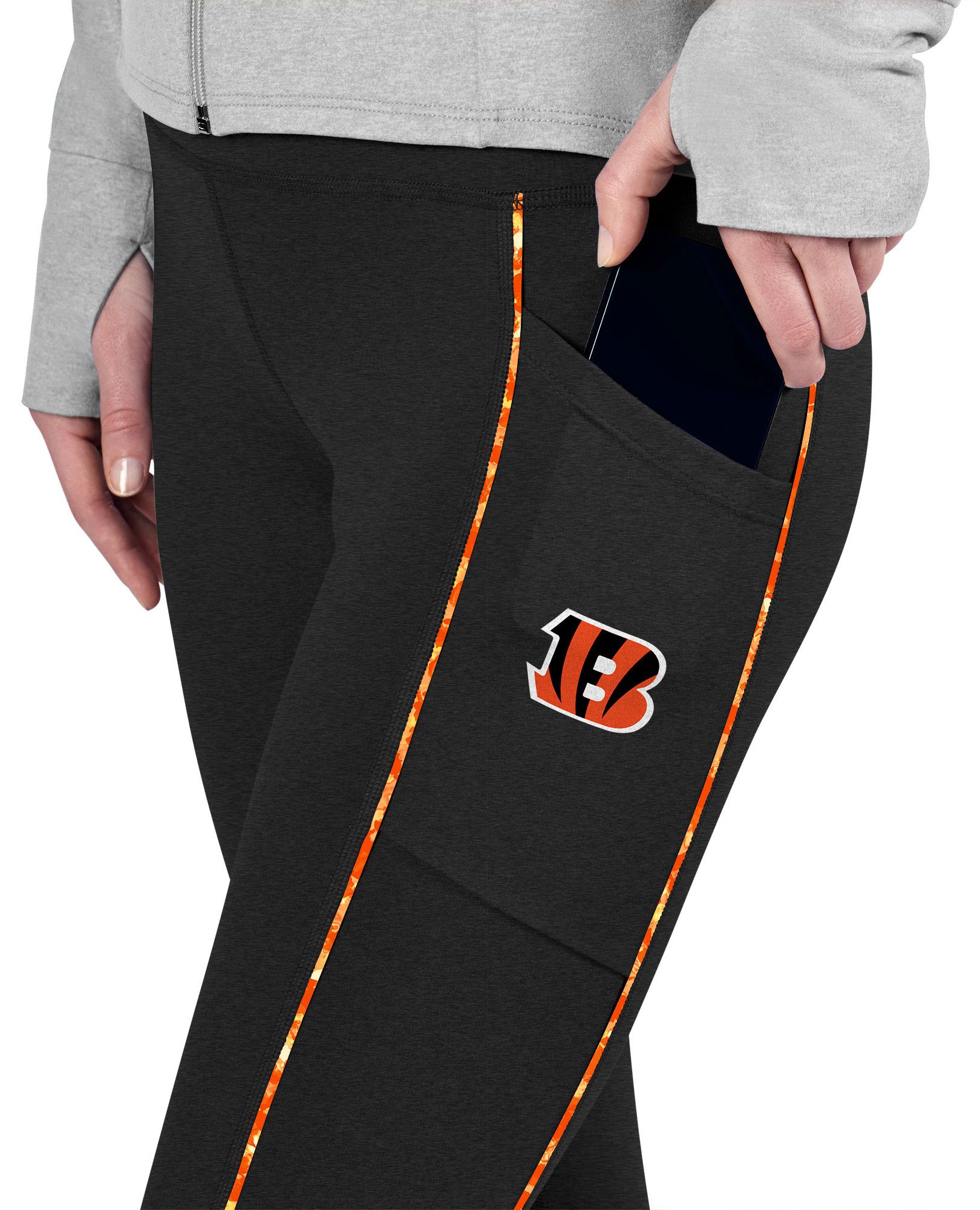 Certo Women's Cincinnati Bengals Black Assembly Leggings product image