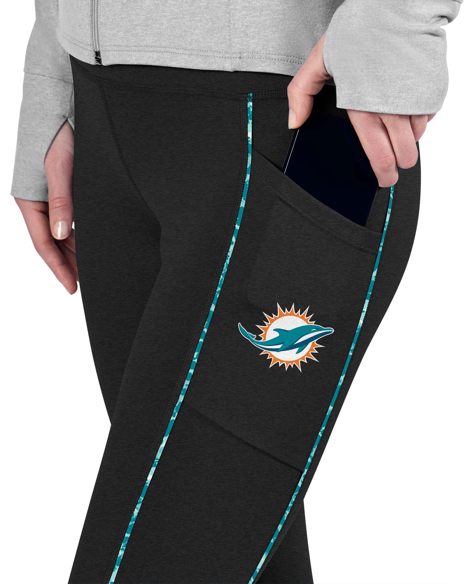 Certo Women's Miami Dolphins Black Assembly Leggings product image