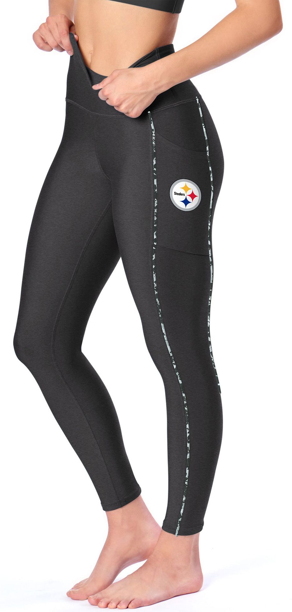 Certo Women's Pittsburgh Steelers Heather Grey Assembly Leggings product image