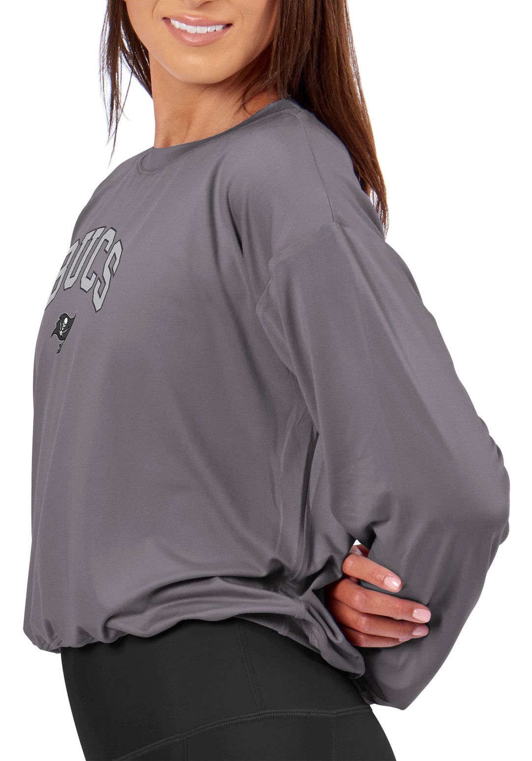 Certo Women's Tampa Bay Buccaneers Dark Haze Tie Dye Script Long Sleeve T-Shirt product image