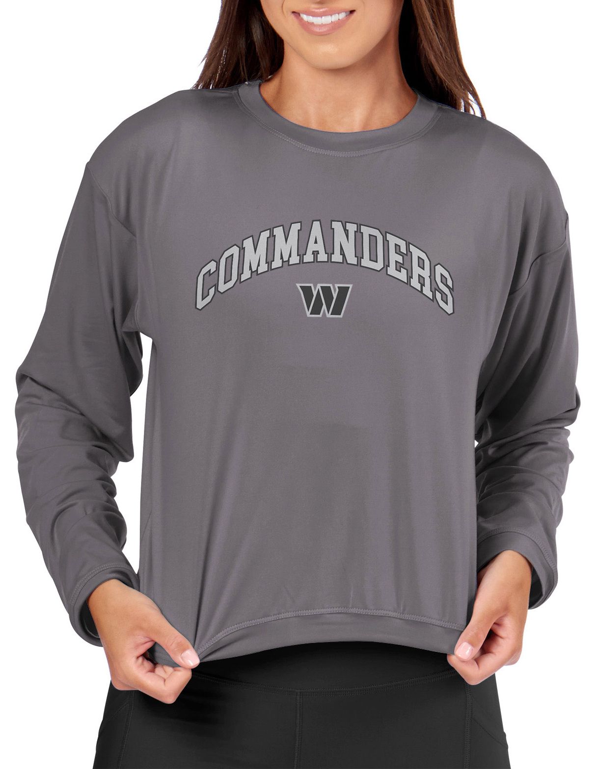 Certo Women's Washington Commanders Dark Haze Tie Dye Script Long Sleeve T-Shirt product image