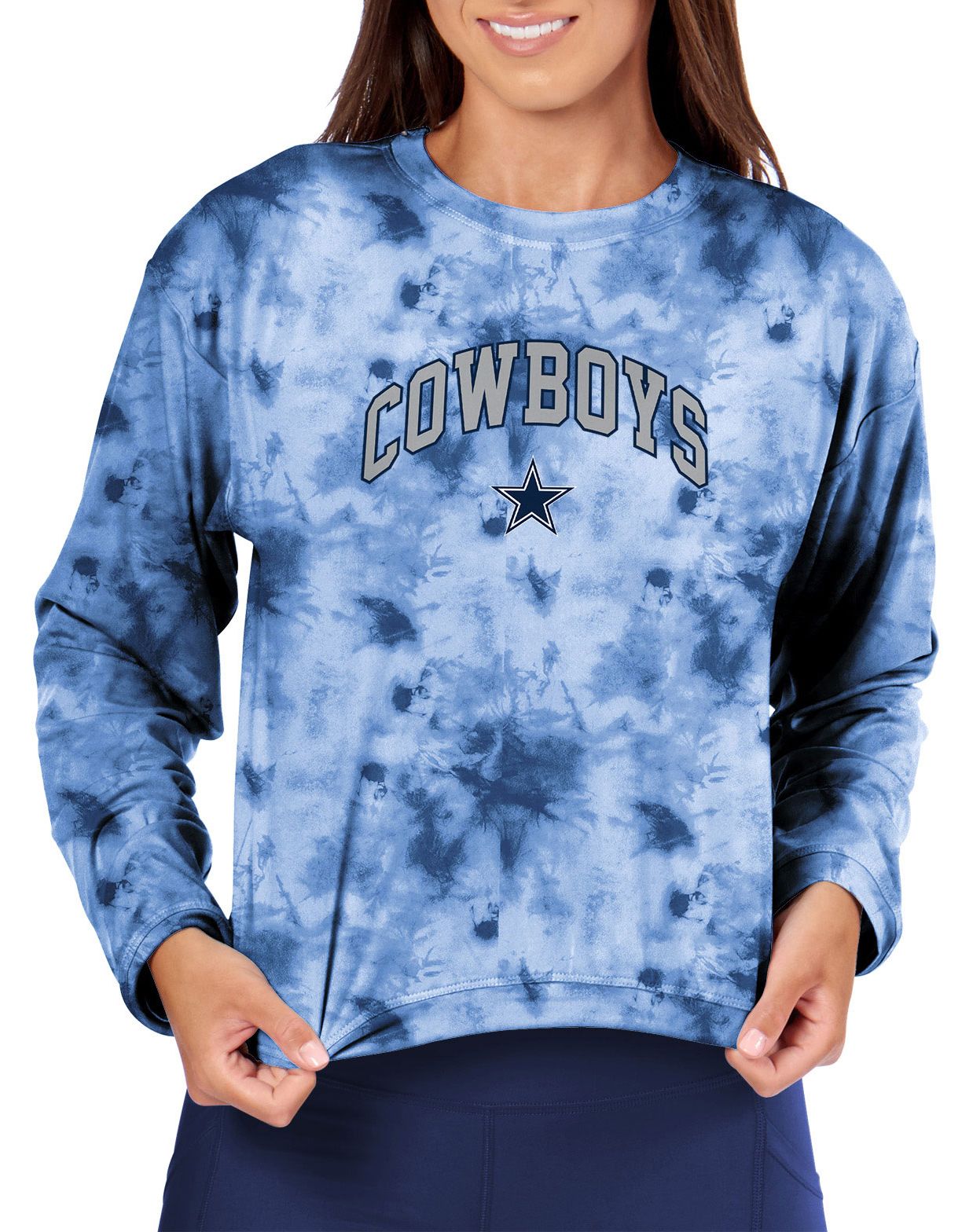 Certo Women's Dallas Cowboys Navy Tie Dye T-Shirt product image