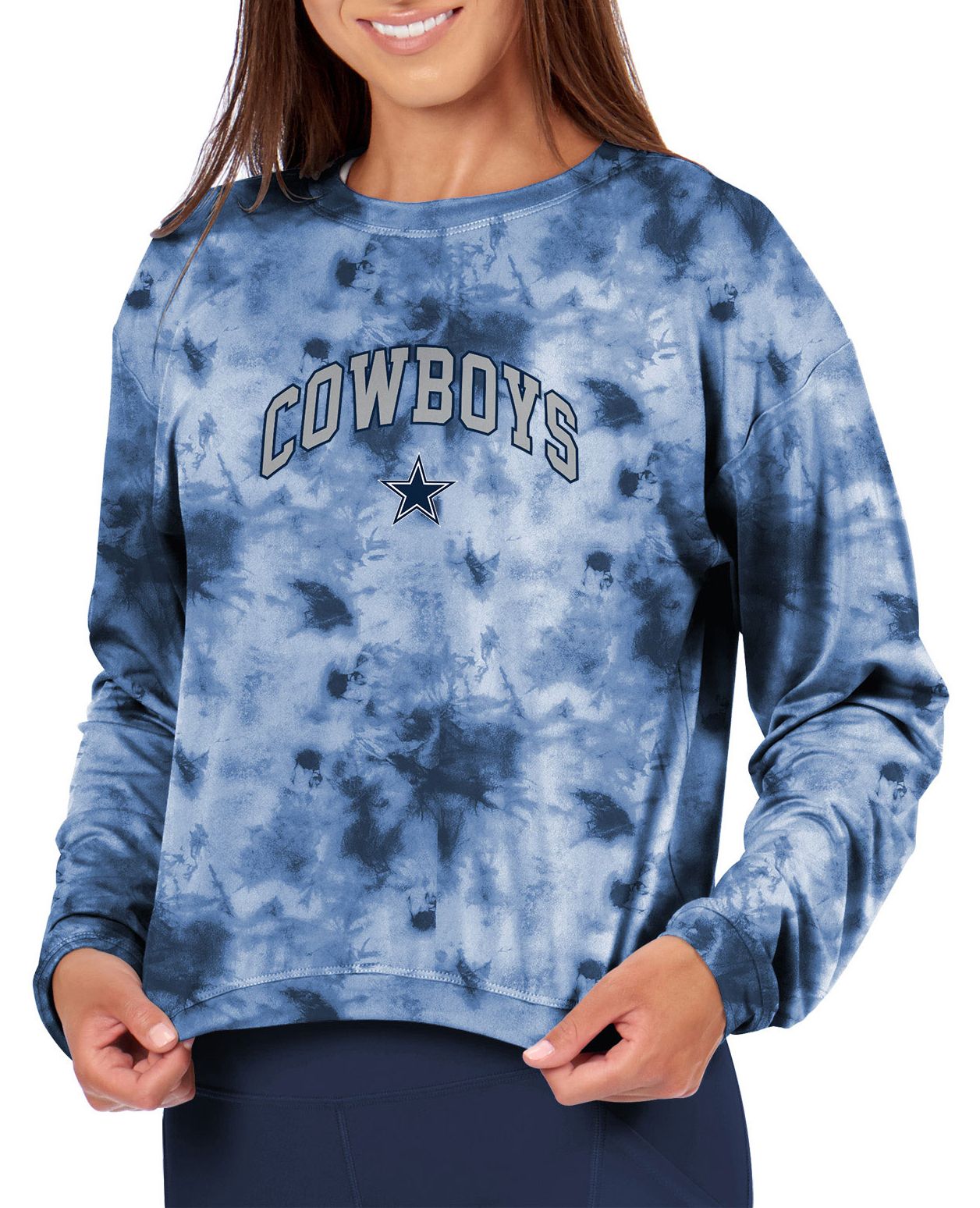 Certo Women's Dallas Cowboys Navy Tie Dye T-Shirt product image