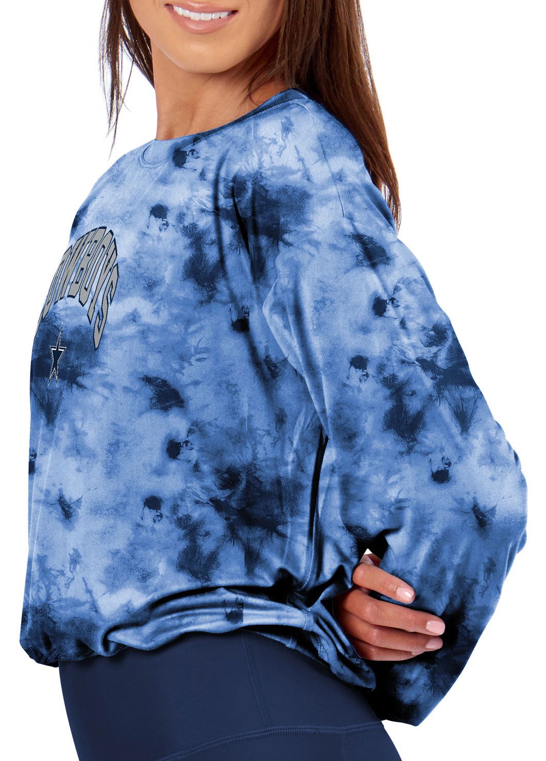 Certo Women's Dallas Cowboys Navy Tie Dye T-Shirt product image