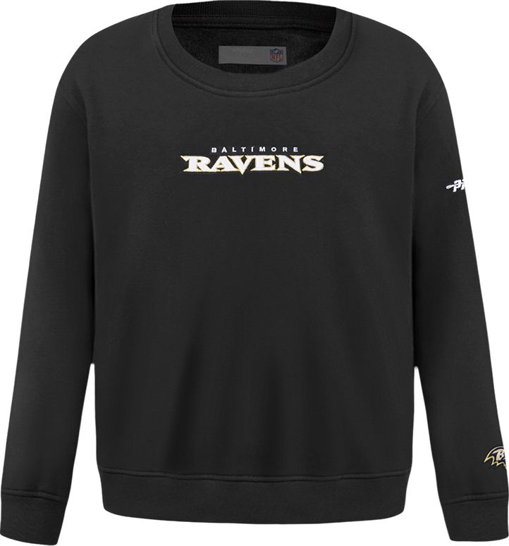 Pro Standard Boys' Baltimore Ravens Black Wingspan Crewneck
