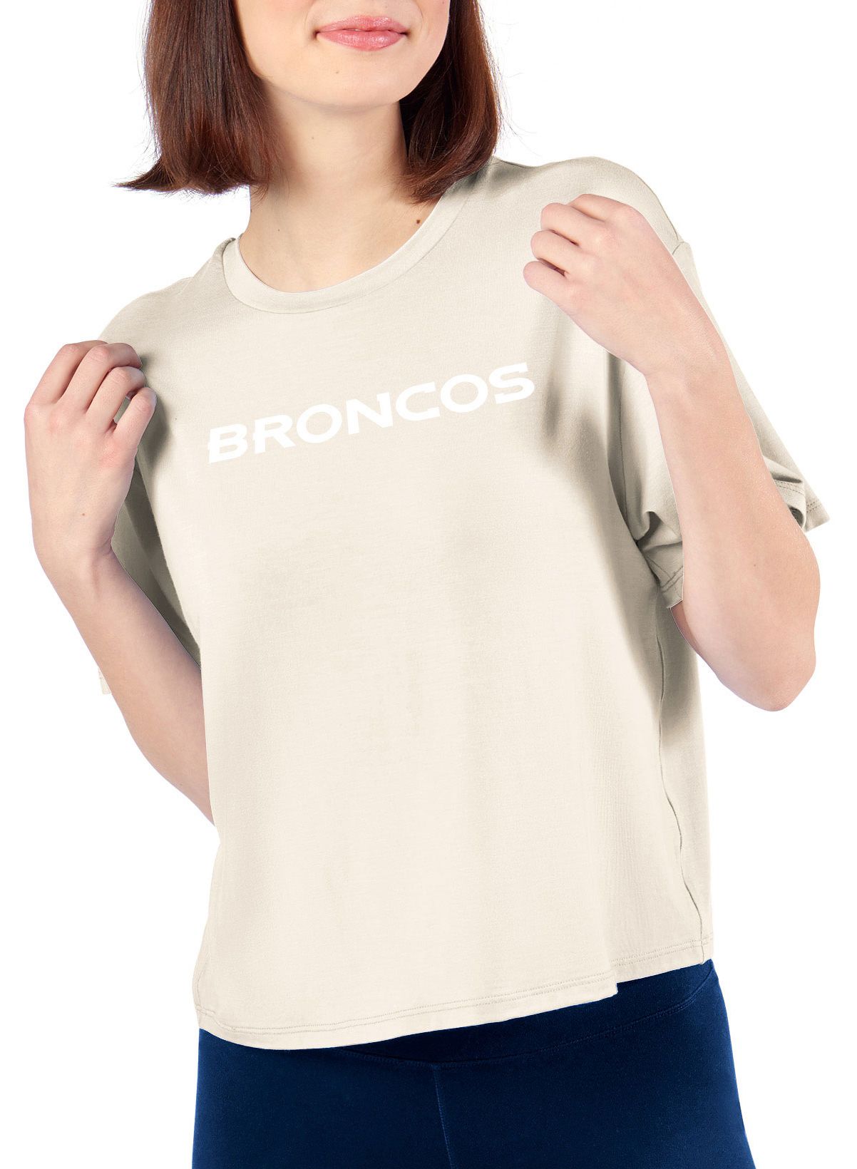 Certo Women's Denver Broncos Off White Format T-Shirt product image