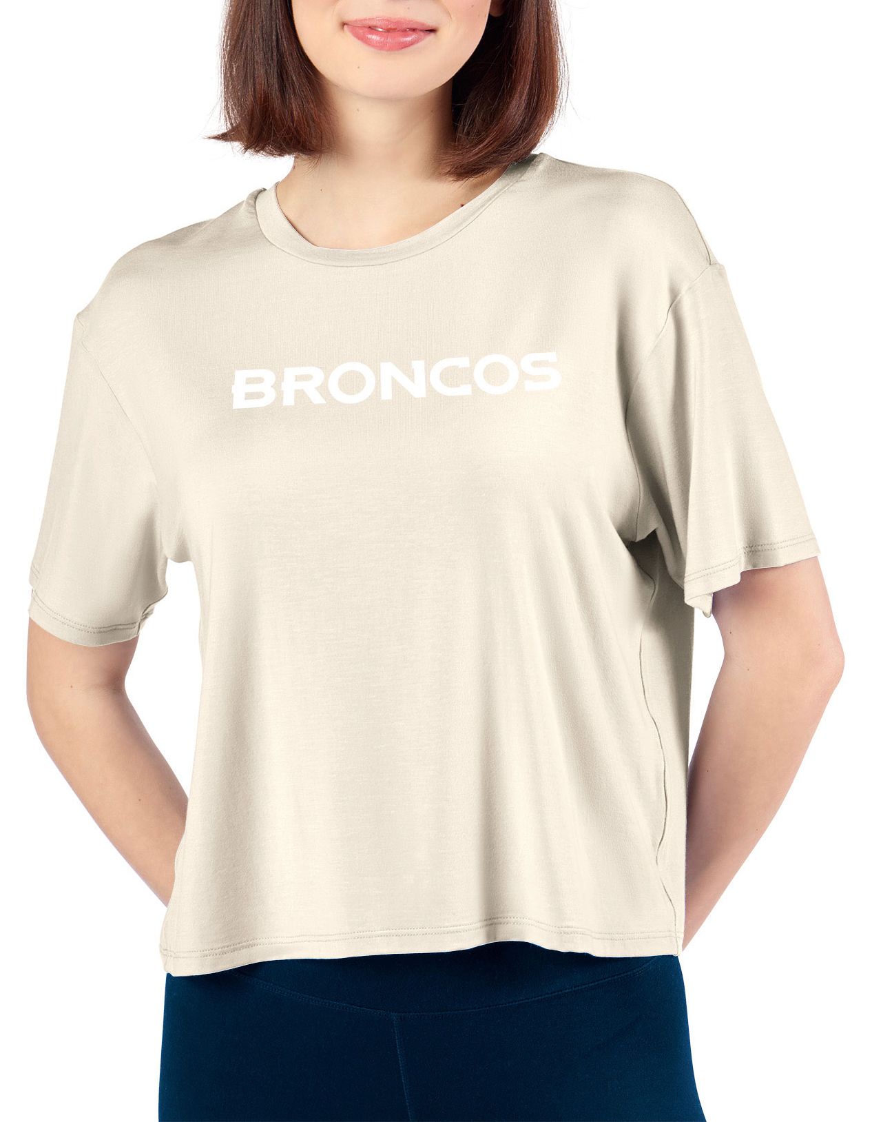 Certo Women's Denver Broncos Off White Format T-Shirt product image