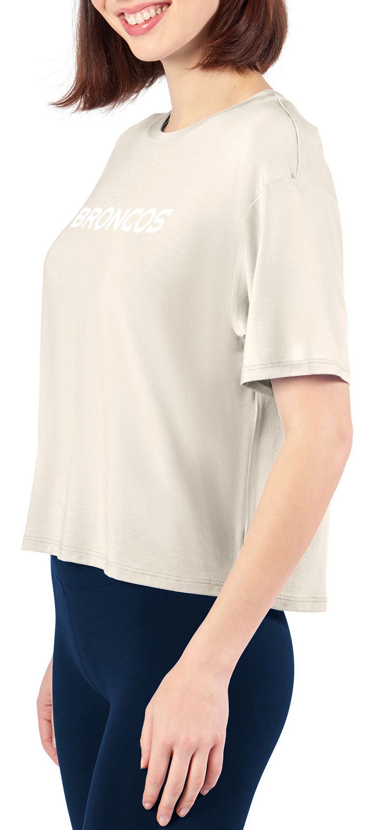 Certo Women's Denver Broncos Off White Format T-Shirt product image
