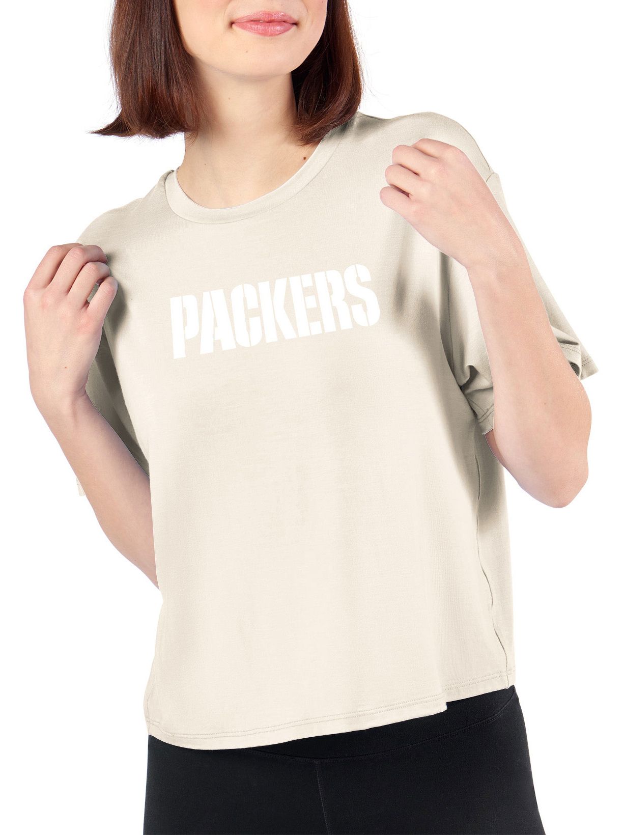 Certo Women's Green Bay Packers Off White Format T-Shirt product image