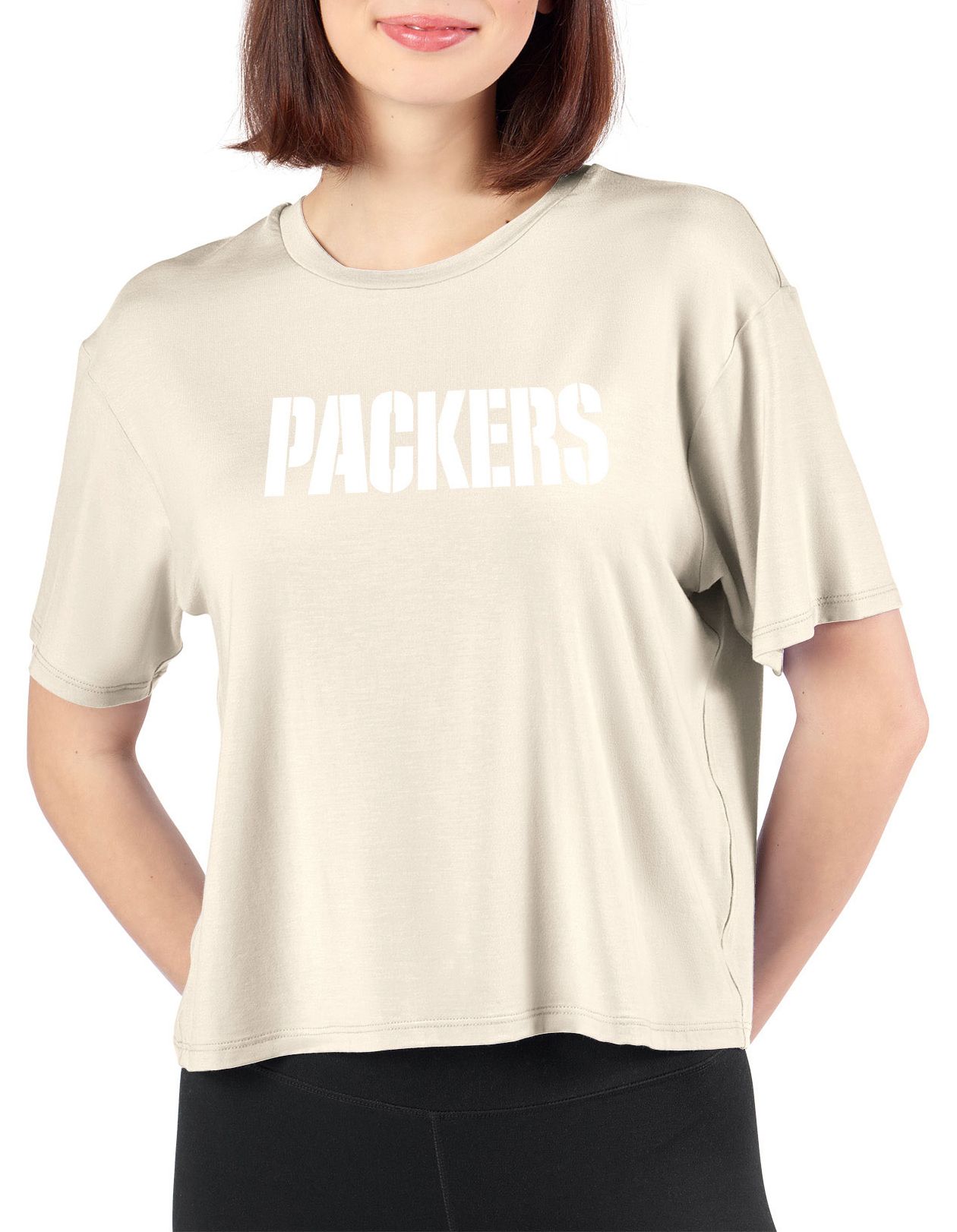 Certo Women's Green Bay Packers Off White Format T-Shirt product image