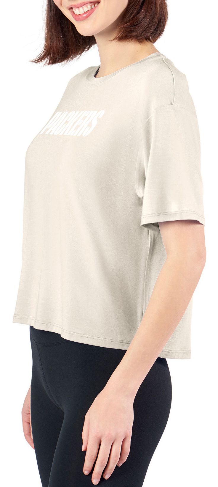 Certo Women's Green Bay Packers Off White Format T-Shirt product image