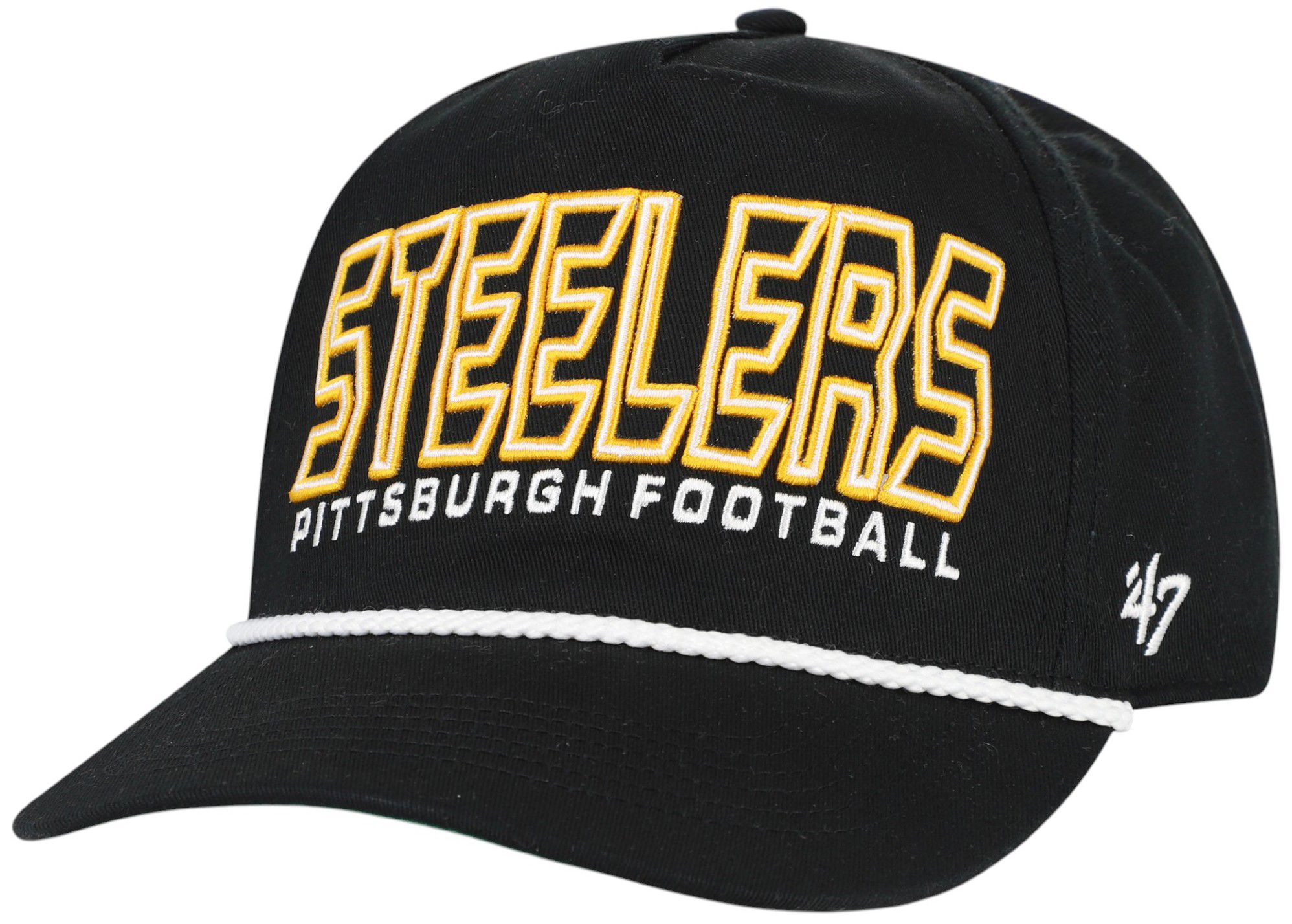 '47 Youth Pittsburgh Steelers Black Byline Hitch Adjustable Hat product image