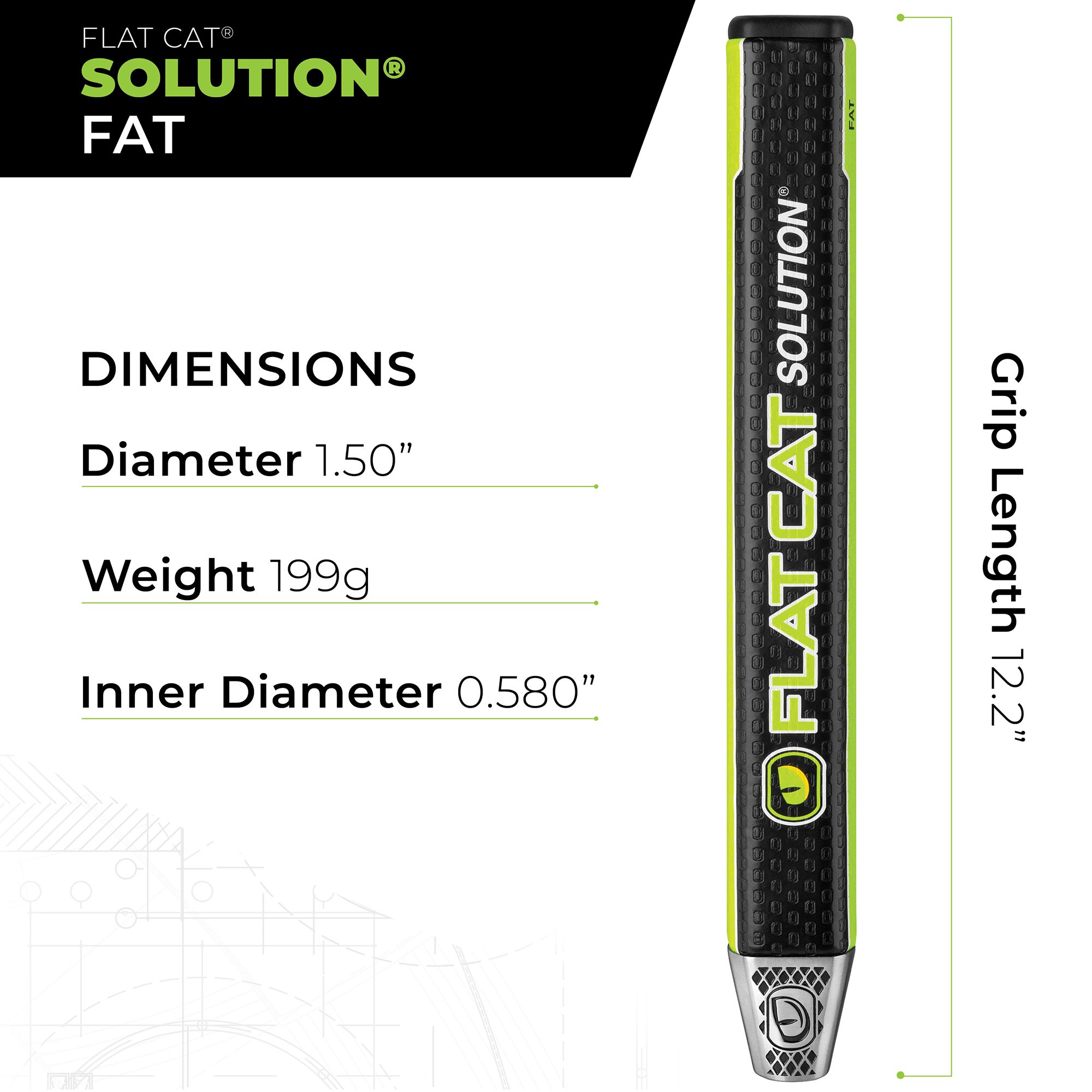 Flat Cat Solution Fat Putter Grip