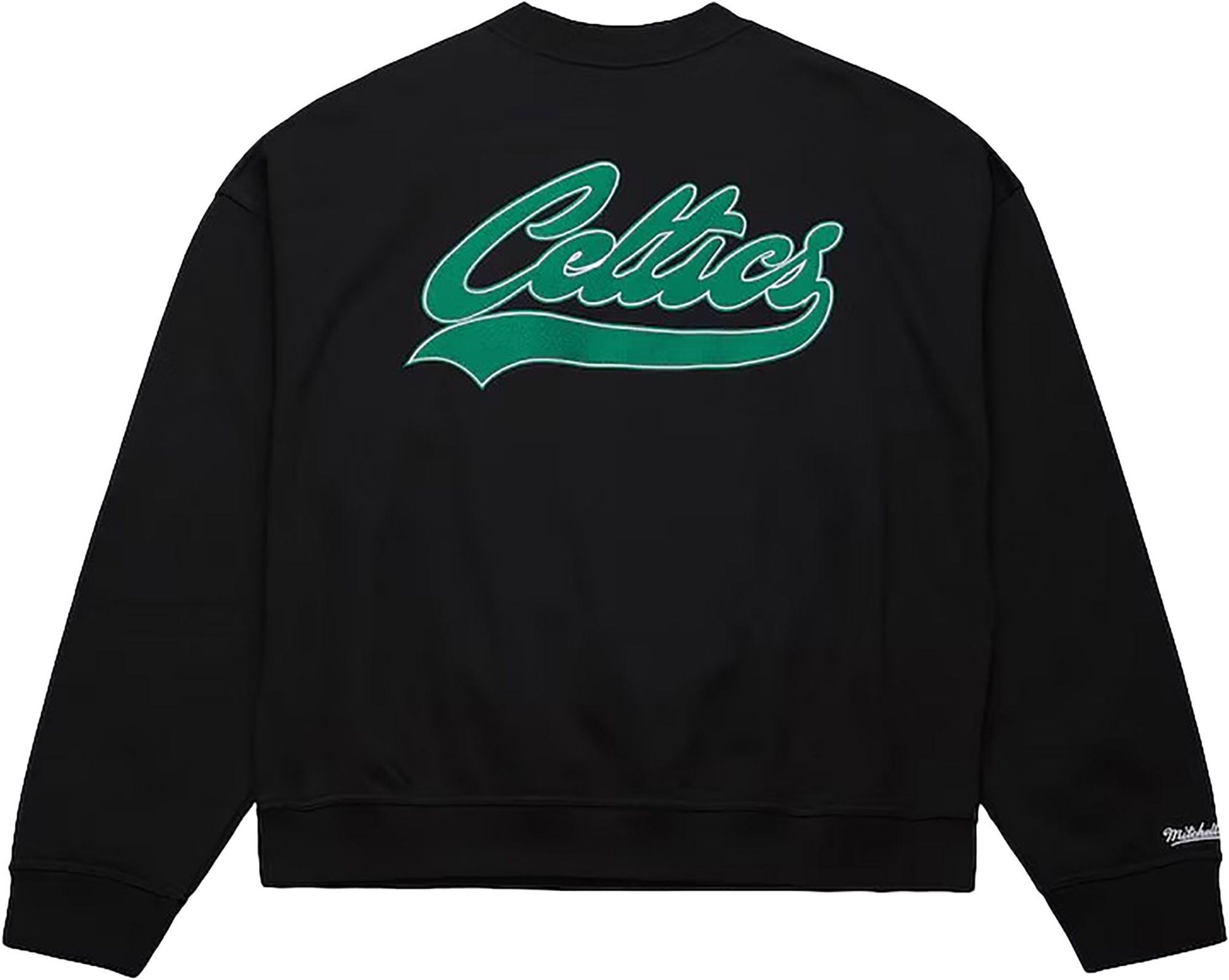 Mitchell & Ness Men's Boston Celtics Black Oversweep Crewneck Sweatshirt product image