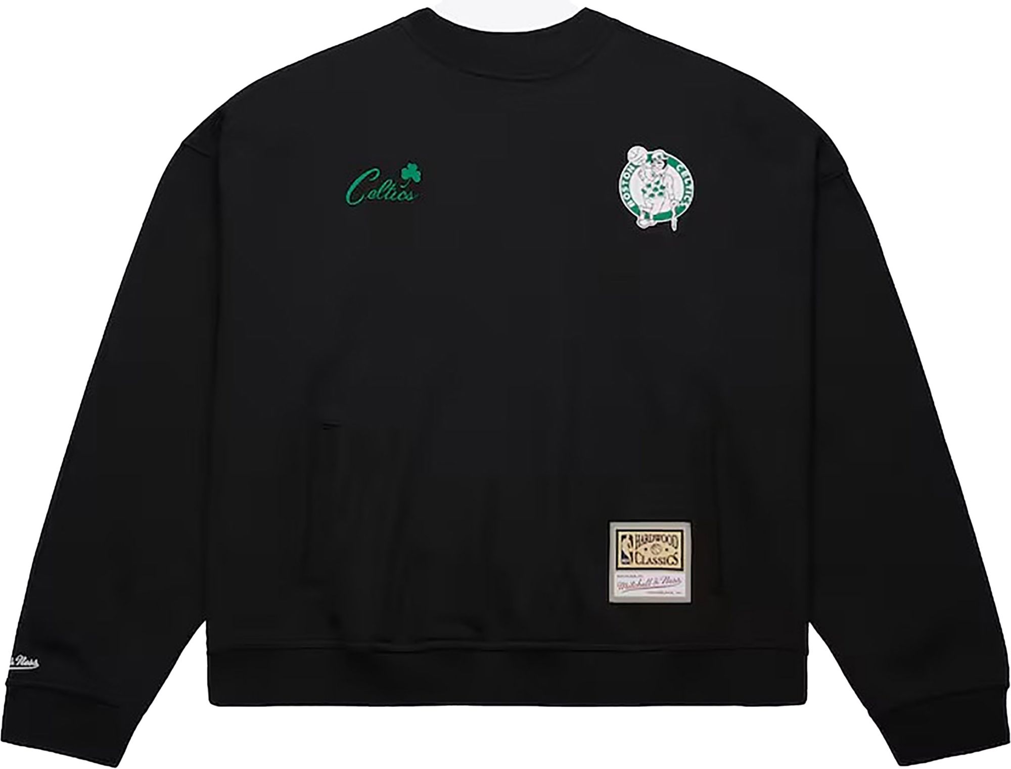 Mitchell & Ness Men's Boston Celtics Black Oversweep Crewneck Sweatshirt product image