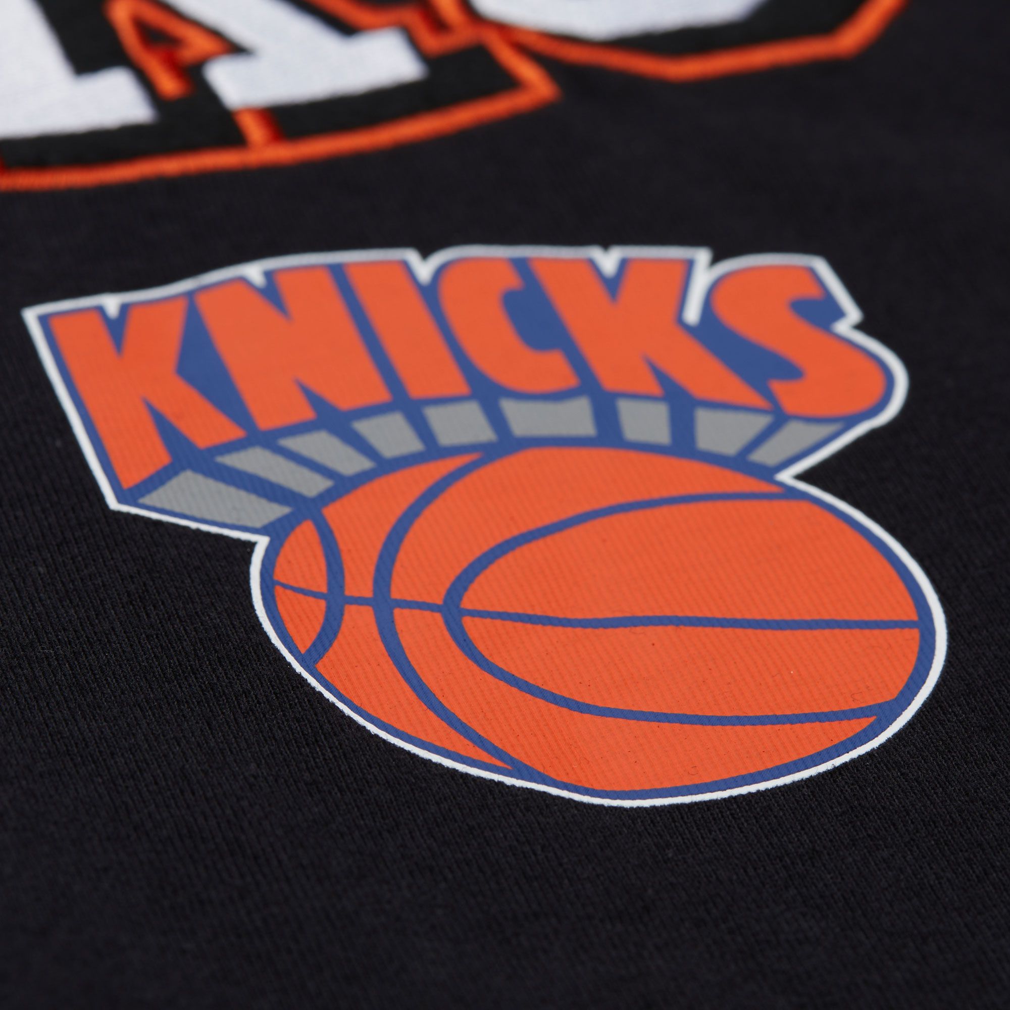 Mitchell & Ness Men's New York Knicks Black Retro Graphic Training Camp Long Sleeve T-Shirt product image