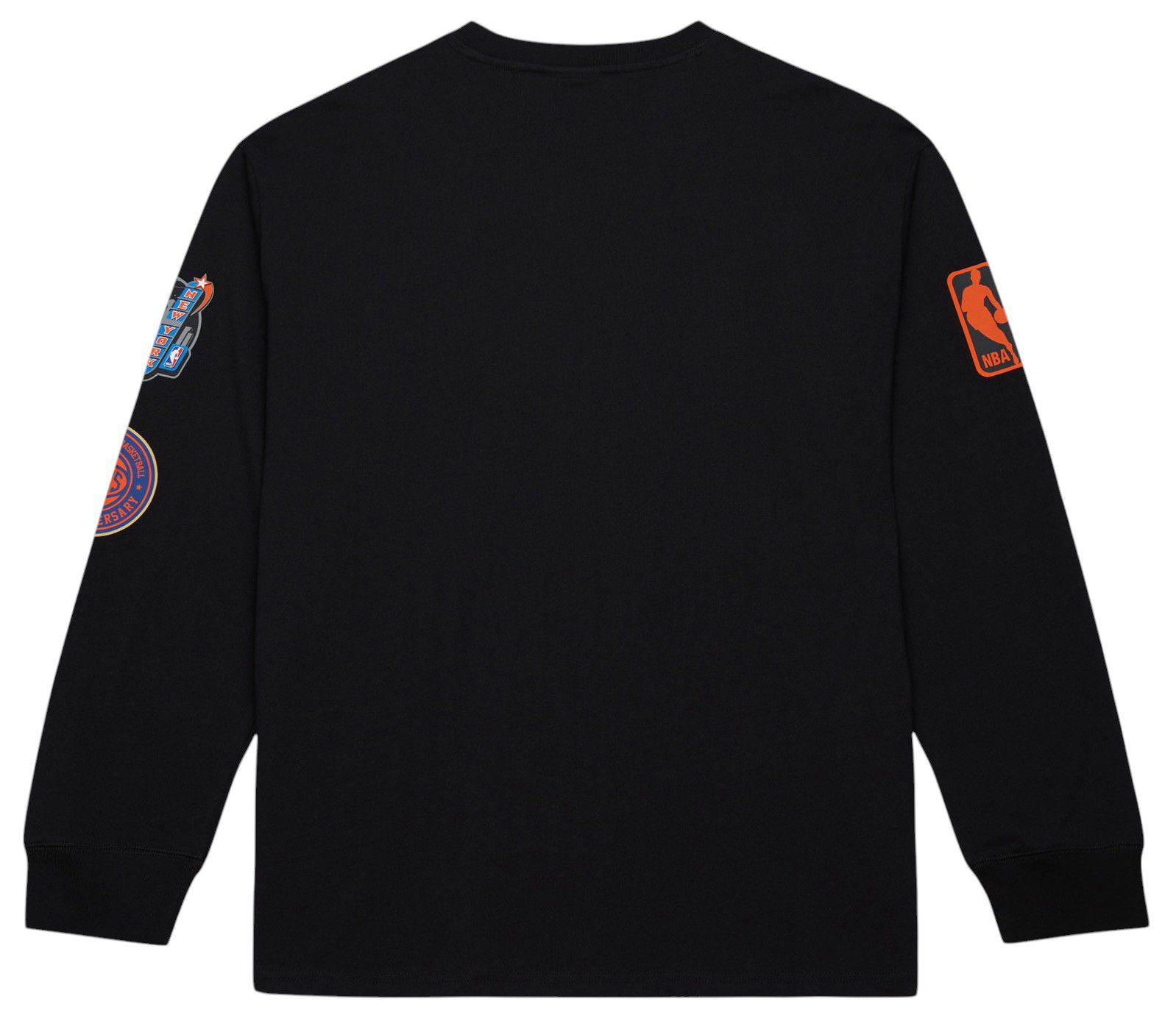 Mitchell & Ness Men's New York Knicks Black Retro Graphic Training Camp Long Sleeve T-Shirt product image