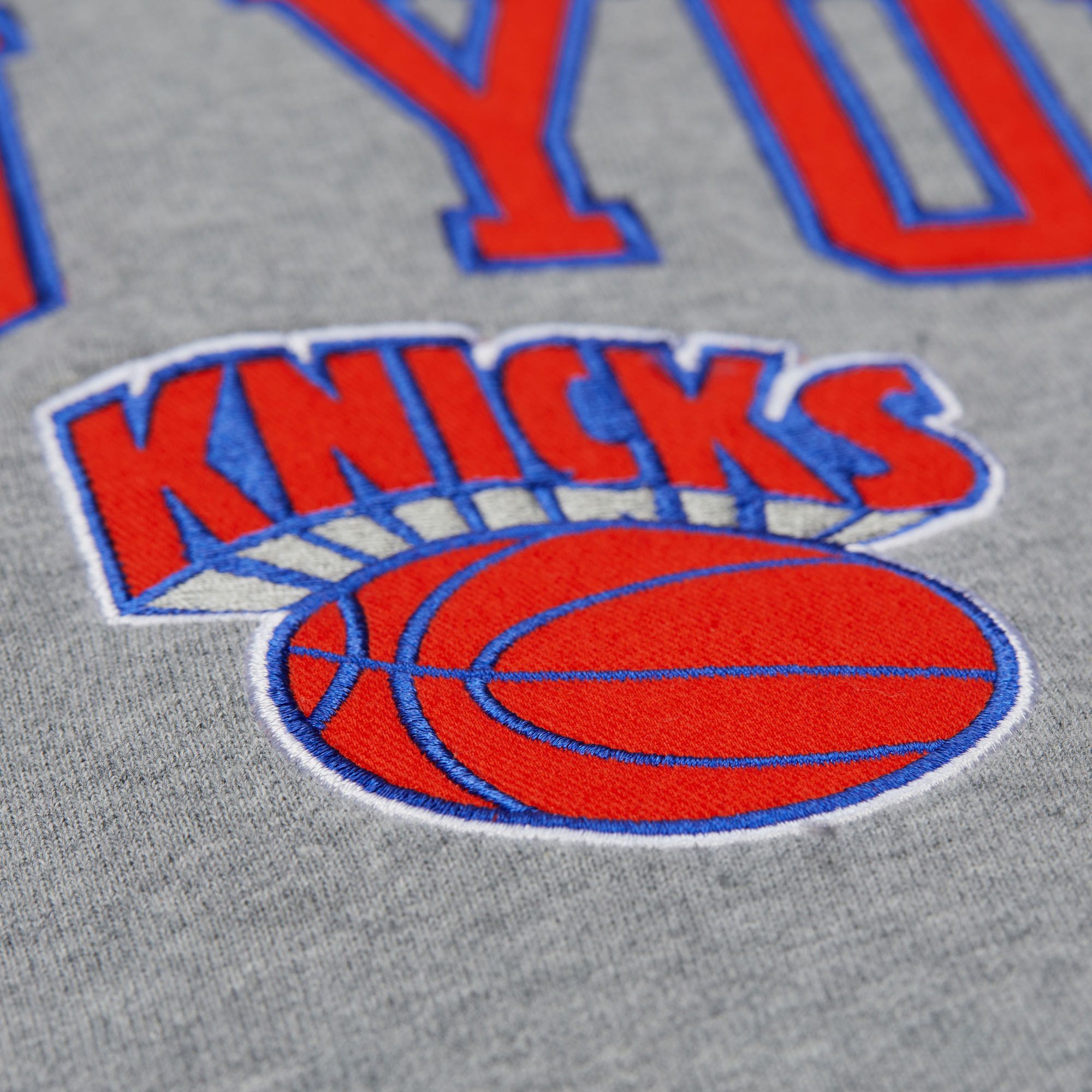 Mitchell & Ness Men's New York Knicks Gray Legacy Crewneck Sweatshirt product image