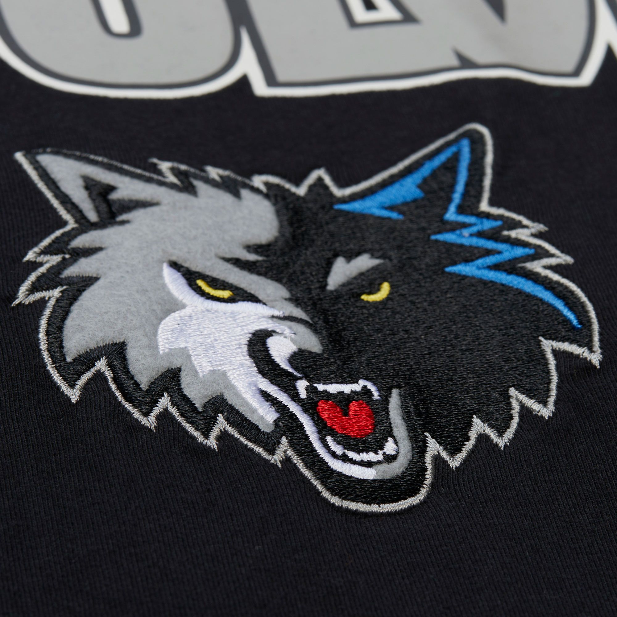 Mitchell & Ness Men's Minnesota Timberwolves Black Throw It Back T-Shirt product image