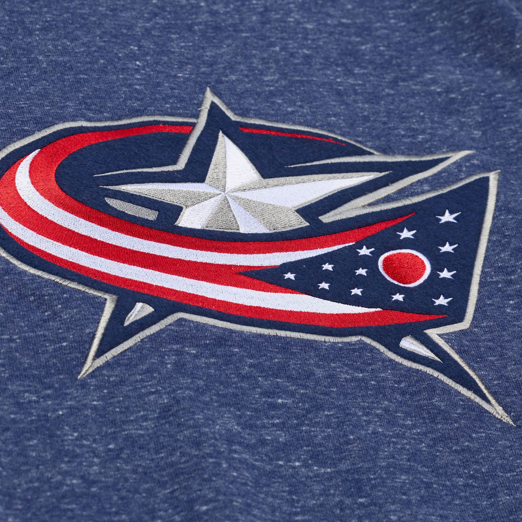 Mitchell & Ness Men's Columbus Blue Jackets Navy Winning Streak Crewneck Sweatshirt product image