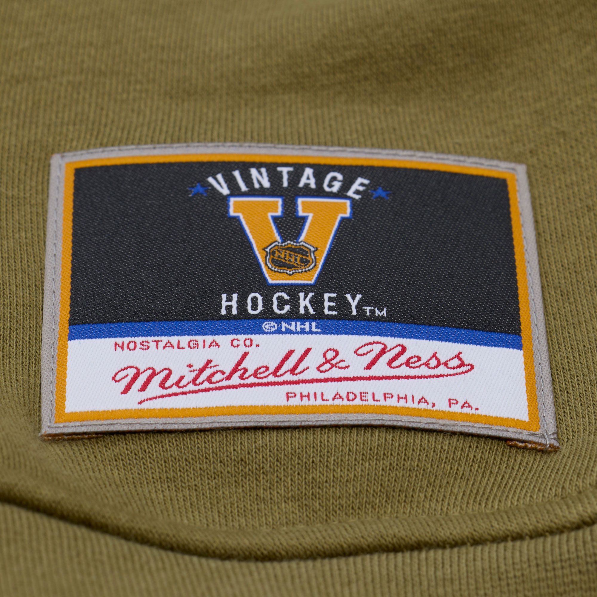 Mitchell & Ness Women's Boston Bruins Olive Logo Crewneck Sweatshirt product image