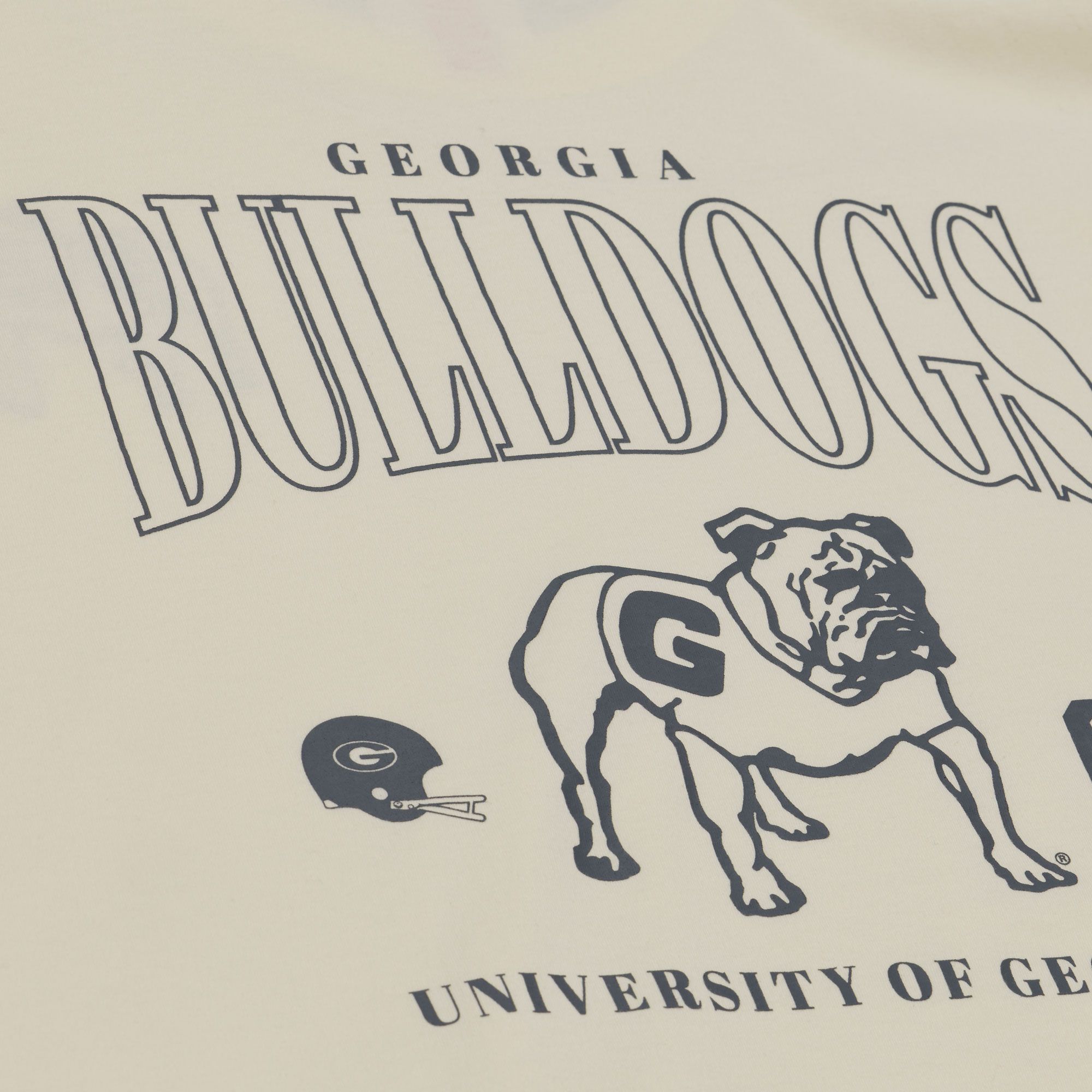 Mitchell & Ness Men's Georgia Bulldogs Vintage White Heritage Hues T-Shirt product image