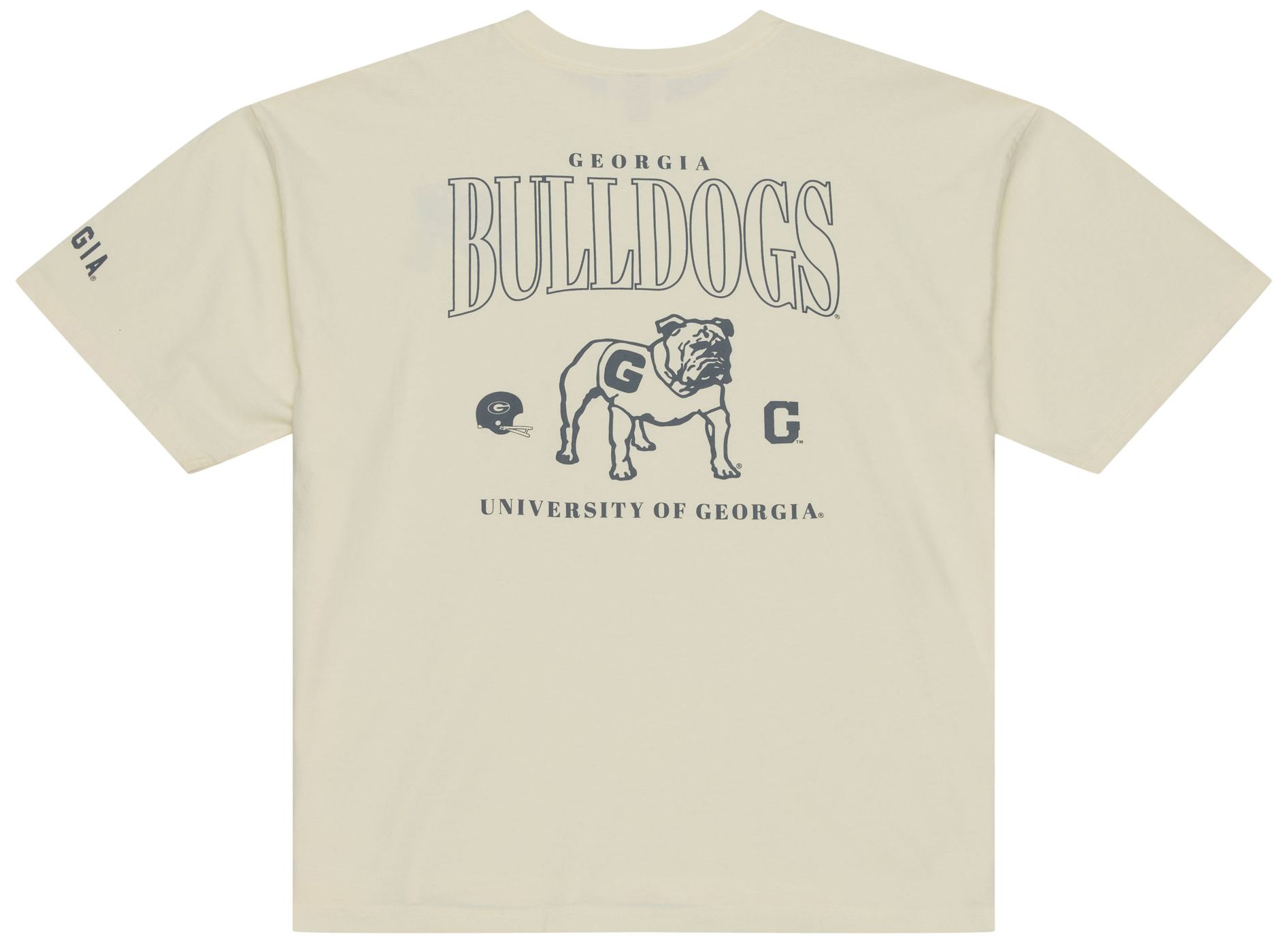 Mitchell & Ness Men's Georgia Bulldogs Vintage White Heritage Hues T-Shirt product image