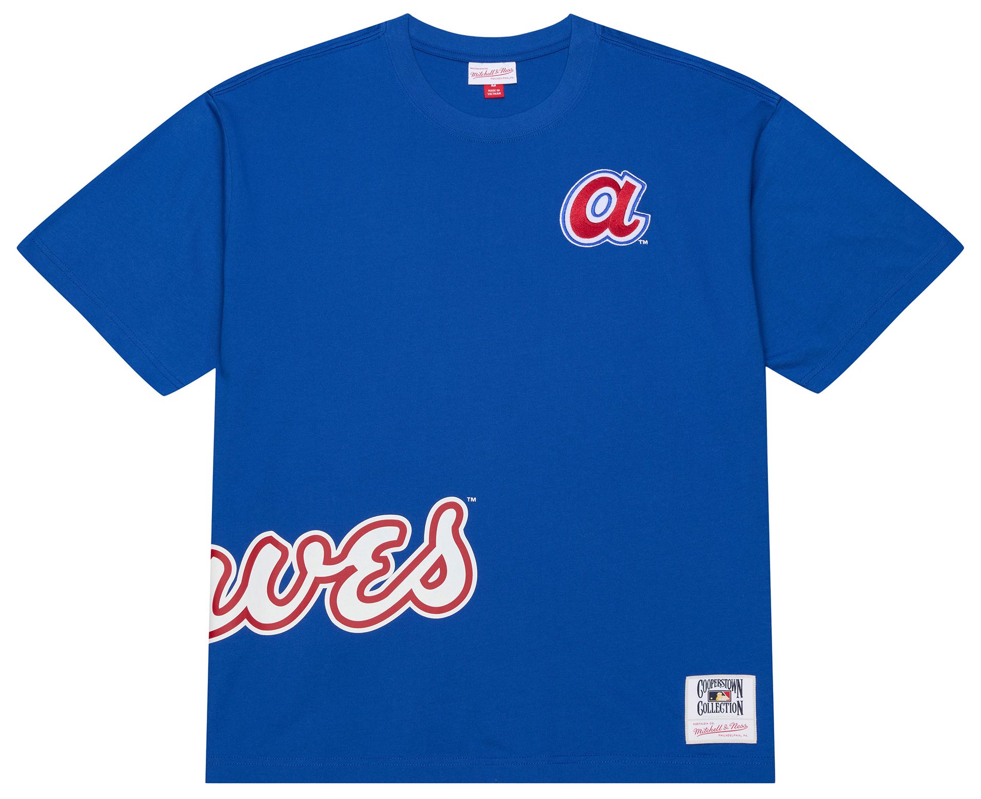 Mitchell & Ness Adult Atlanta Braves Royal Playoff Win T-Shirt product image