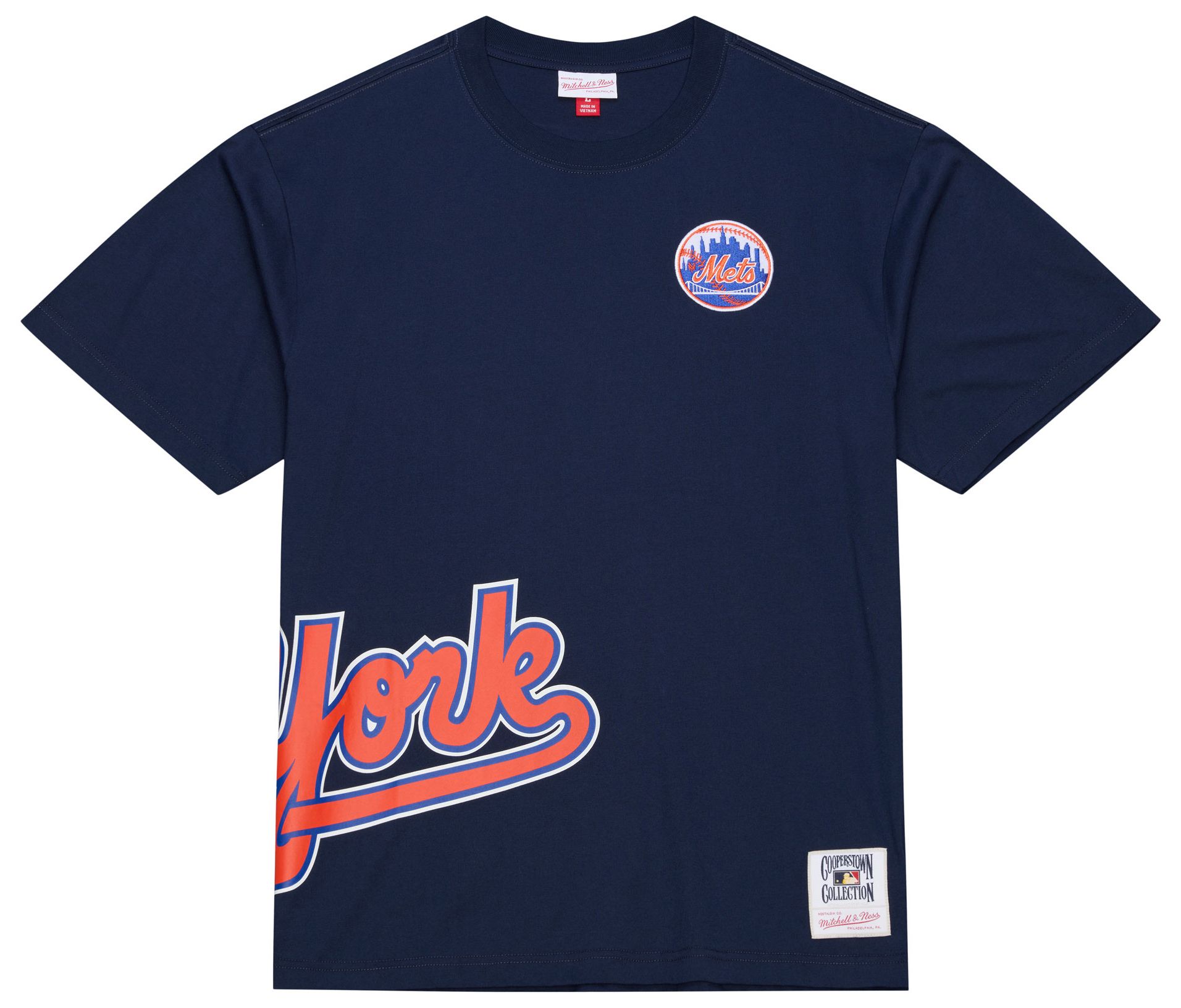 Mitchell & Ness Adult New York Mets Navy Playoff Win T-Shirt product image
