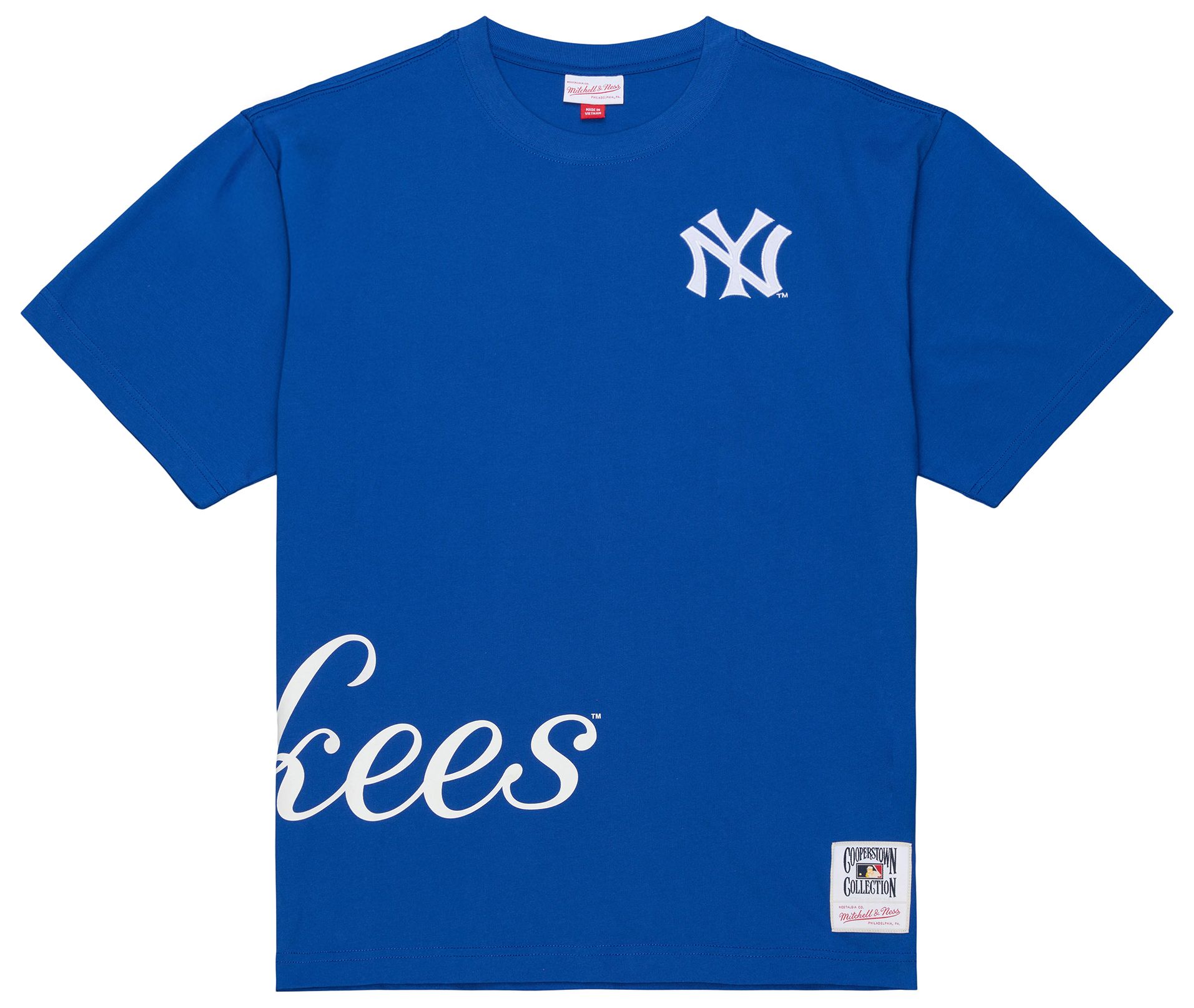 Mitchell & Ness Adult New York Yankees Royal Playoff Win T-Shirt product image