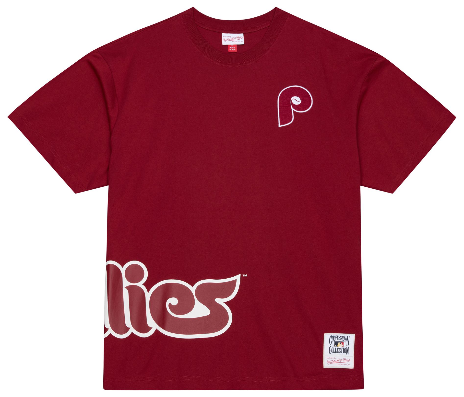 Mitchell & Ness Adult Philadelphia Phillies Cardinal Playoff Win T-Shirt product image