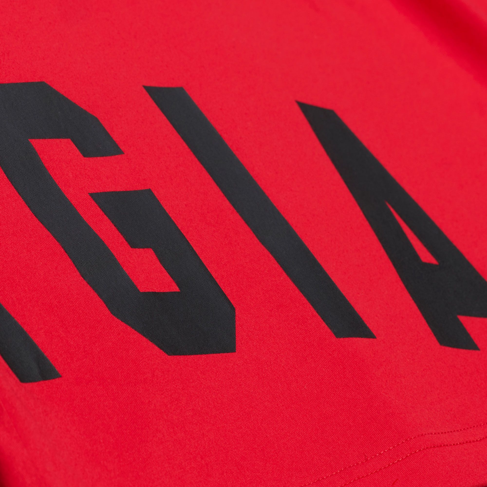 Mitchell & Ness Men's Georgia Bulldogs Red Playoff Win Premium T-Shirt product image