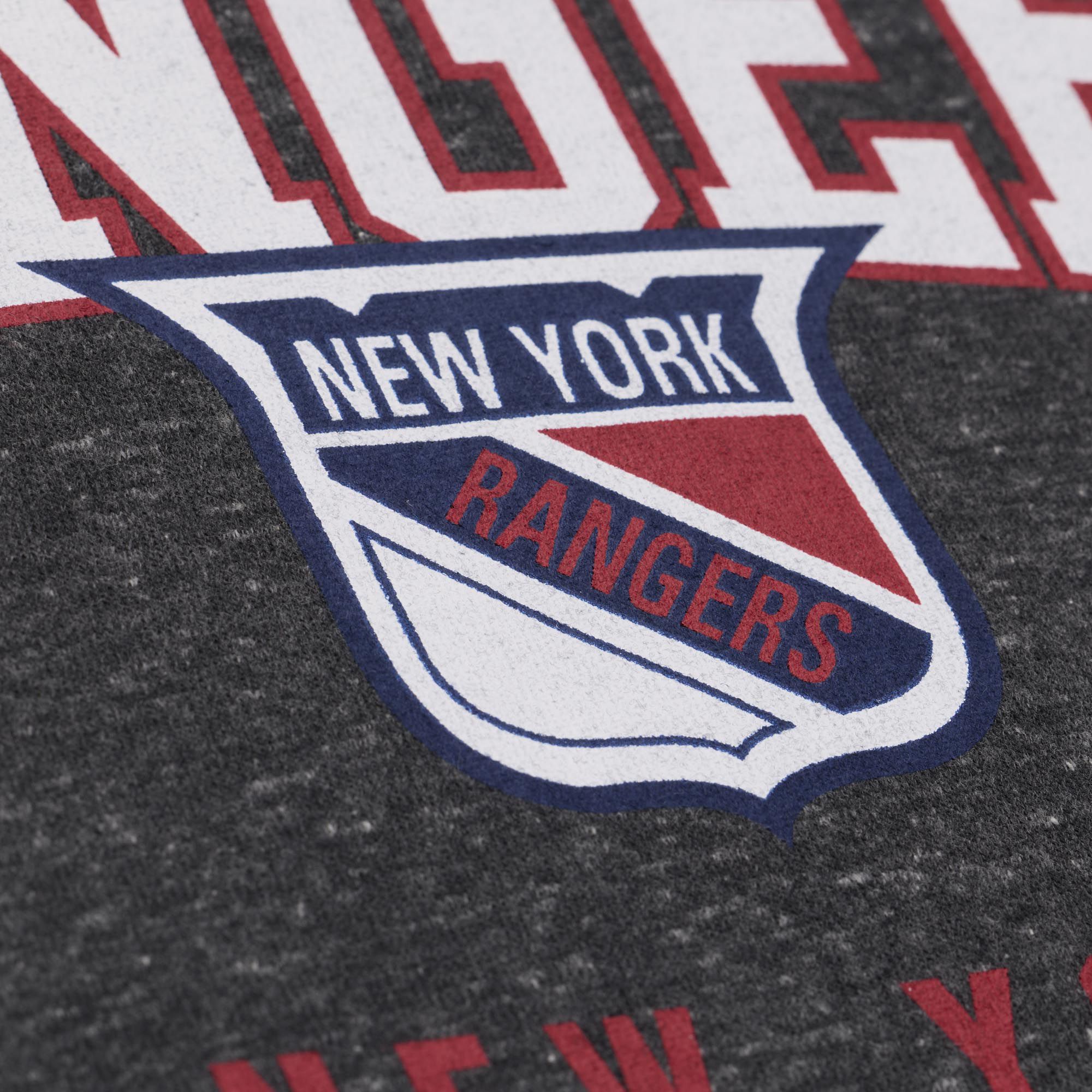 Mitchell & Ness Women's New York Rangers Dark Grey Snow Wash Fleece Crewneck Sweatshirt product image